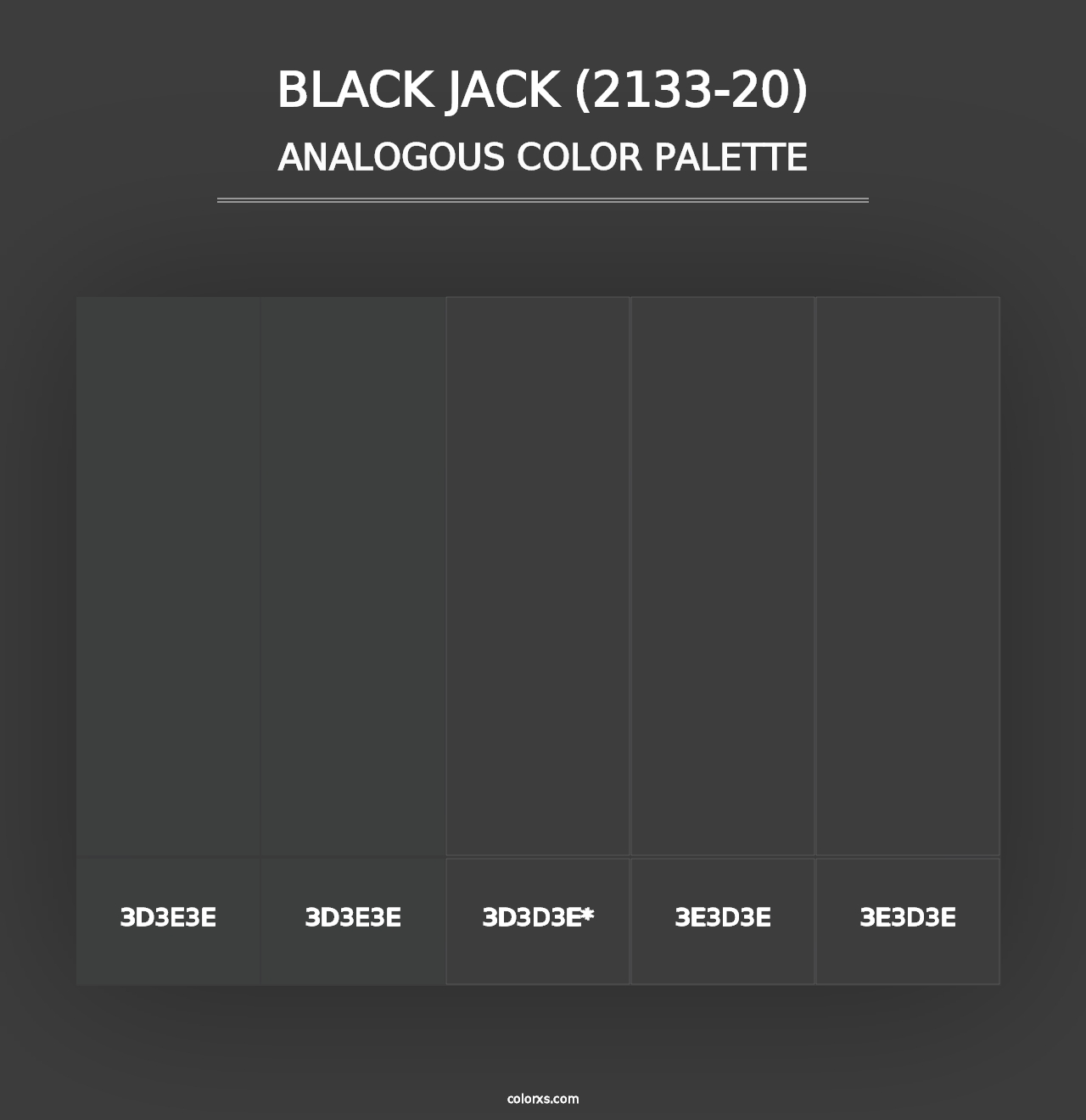 Black Jack (2133-20) - Analogous Color Palette