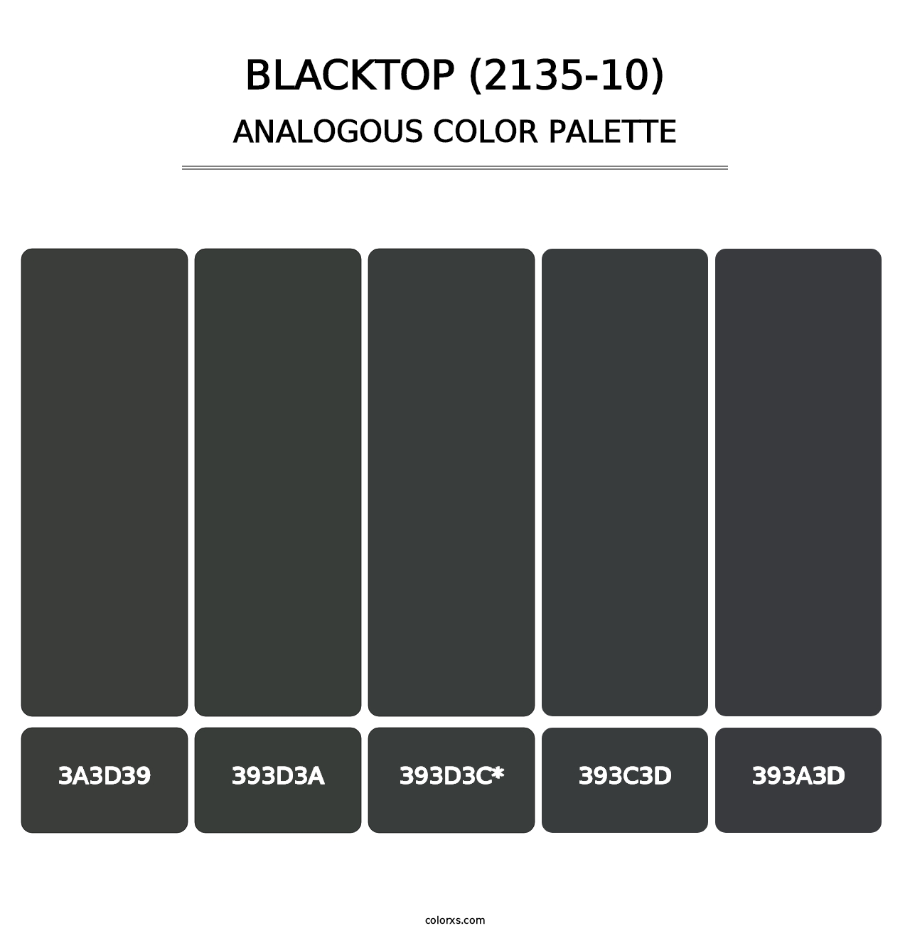 Blacktop (2135-10) - Analogous Color Palette