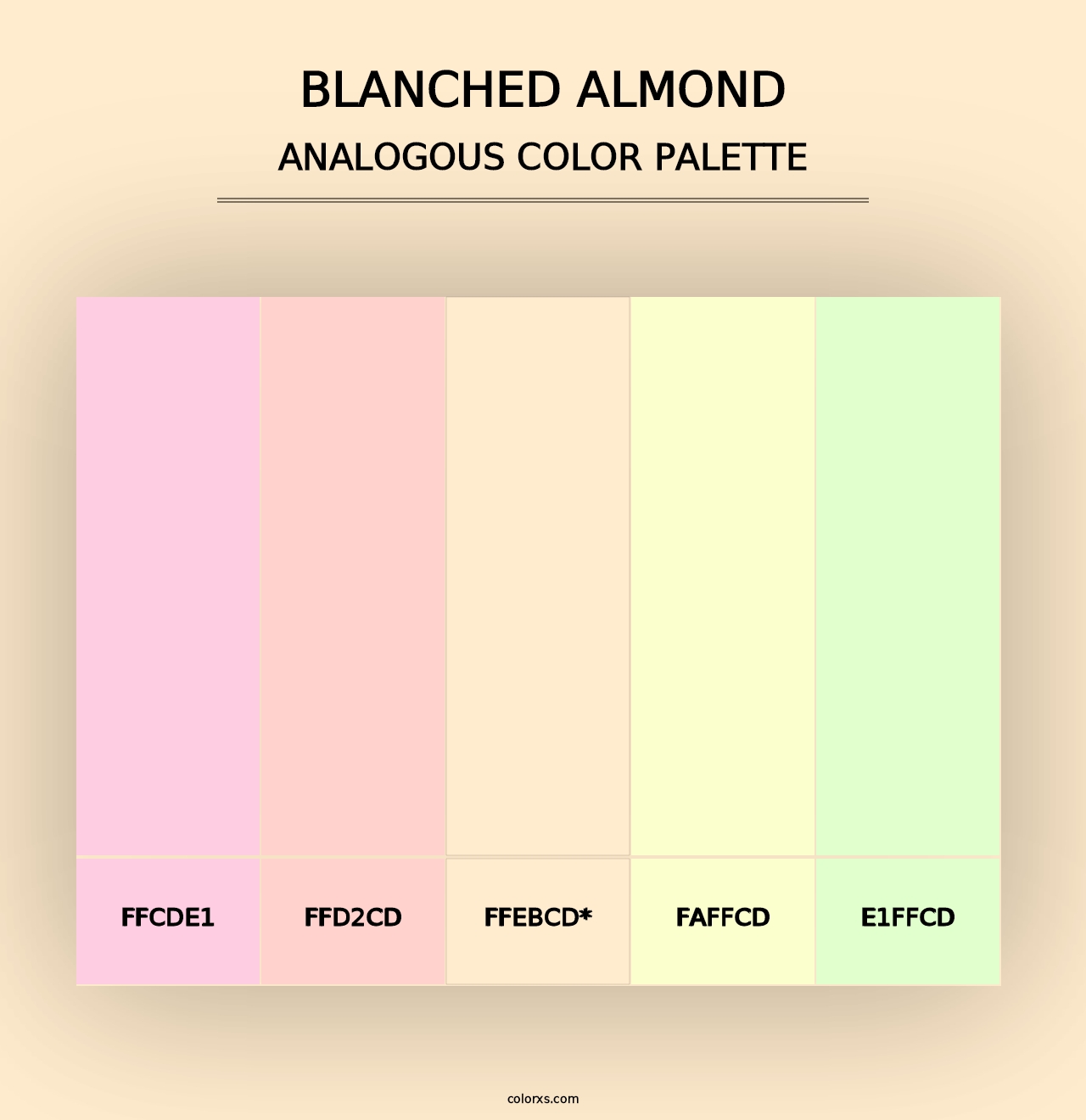 Blanched Almond - Analogous Color Palette