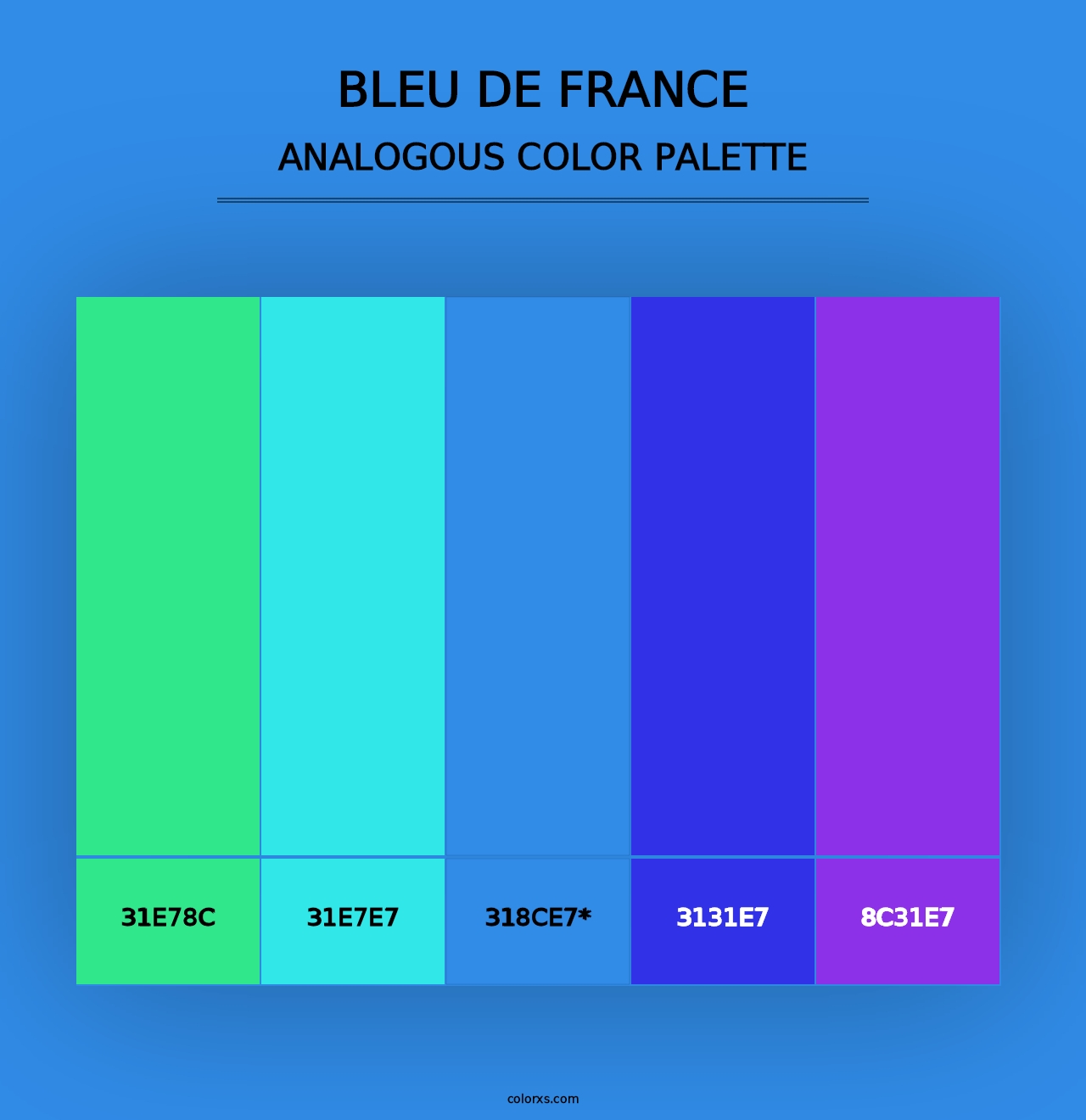 Bleu de France - Analogous Color Palette