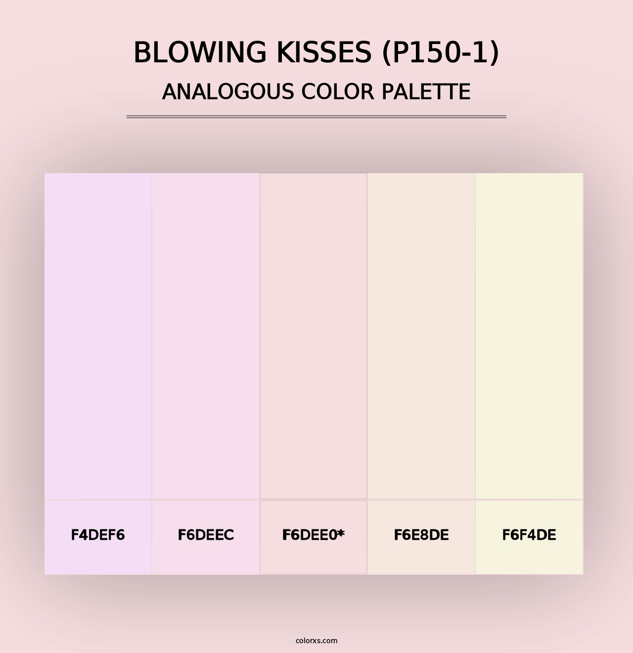 Blowing Kisses (P150-1) - Analogous Color Palette