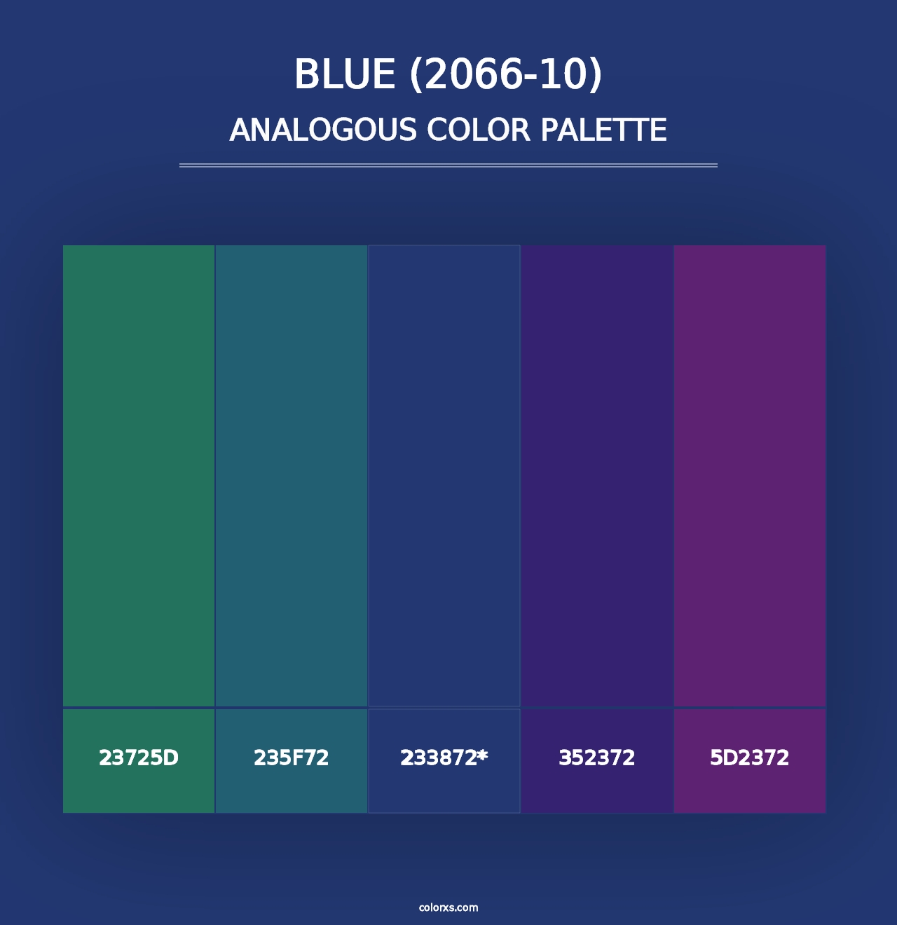 Blue (2066-10) - Analogous Color Palette