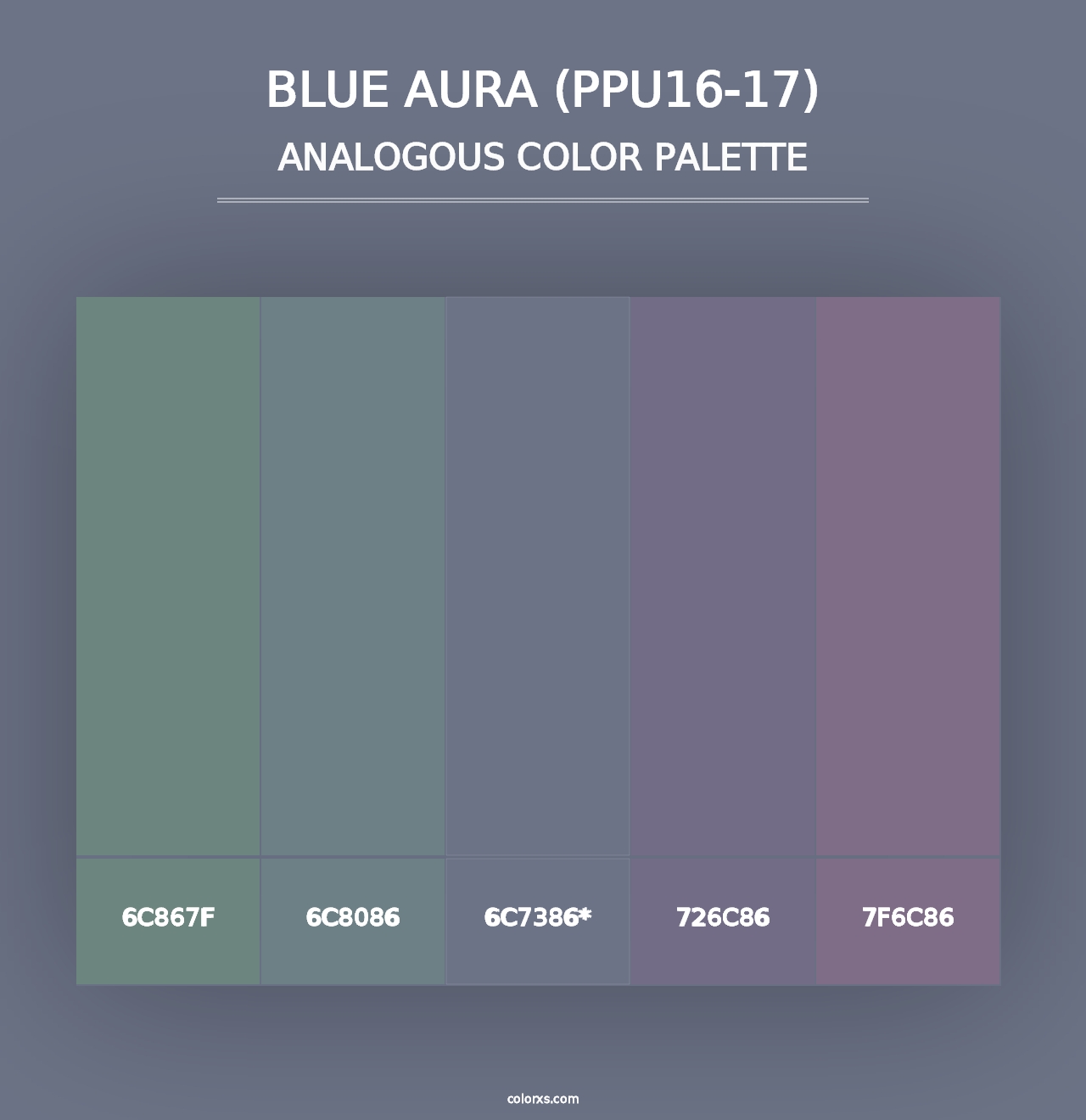 Blue Aura (PPU16-17) - Analogous Color Palette