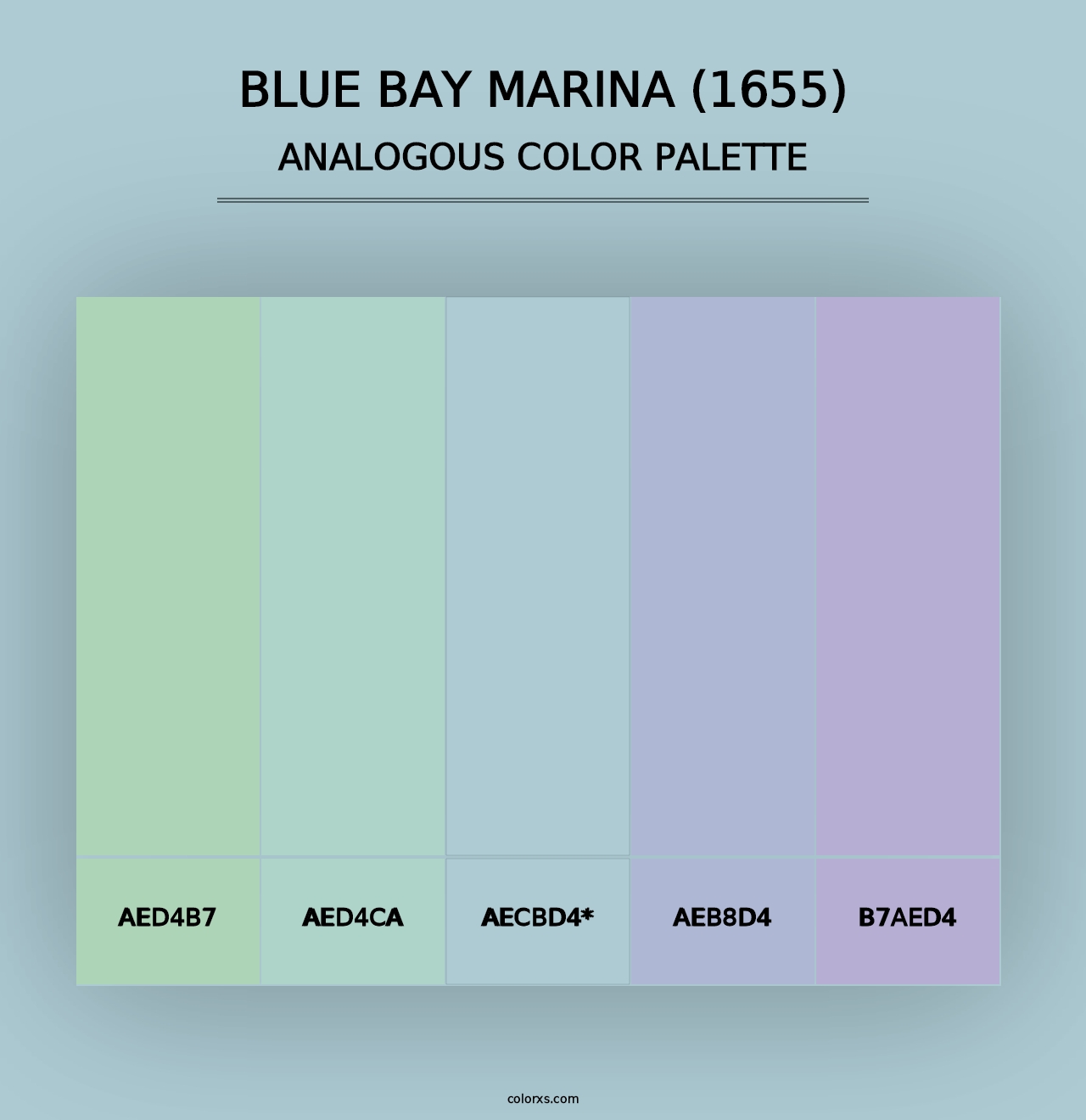 Blue Bay Marina (1655) - Analogous Color Palette