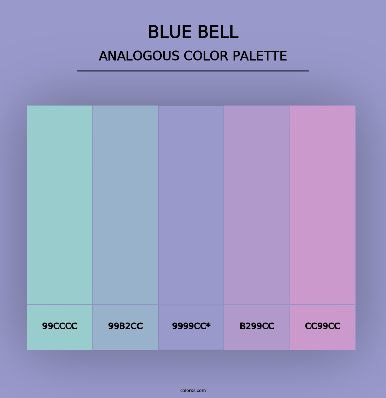 Blue Bell - Analogous Color Palette