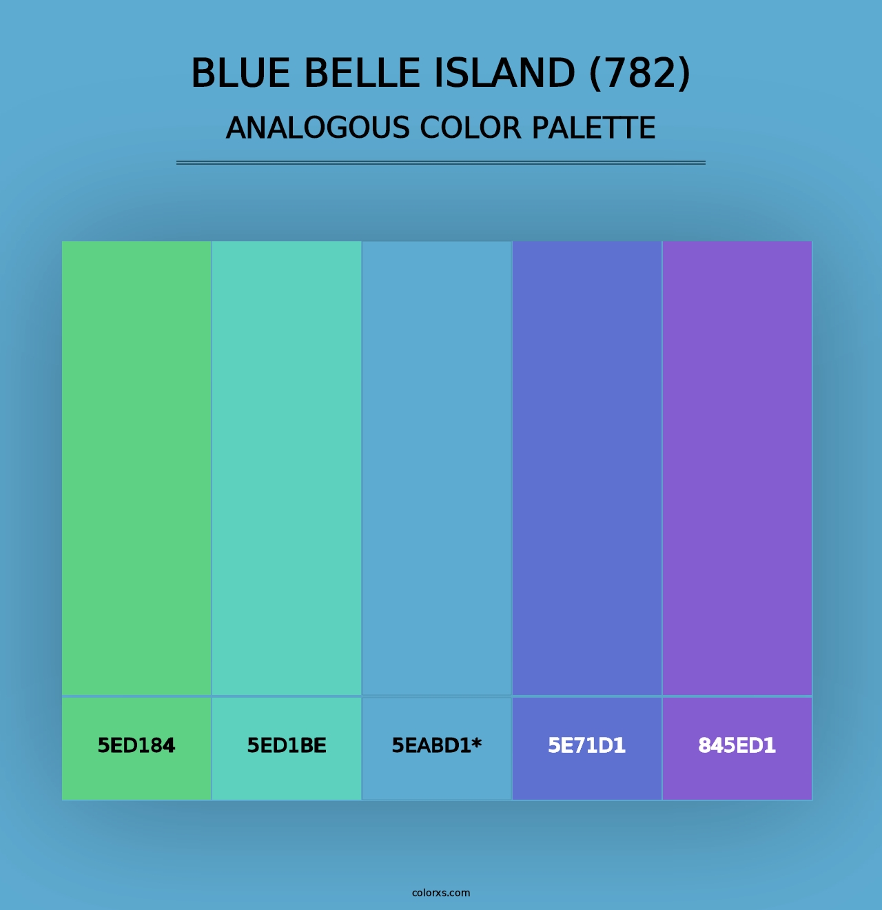 Blue Belle Island (782) - Analogous Color Palette