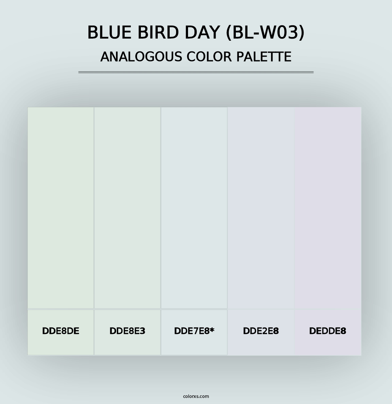 Blue Bird Day (BL-W03) - Analogous Color Palette