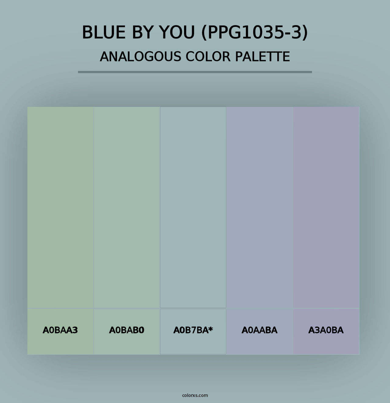 Blue By You (PPG1035-3) - Analogous Color Palette