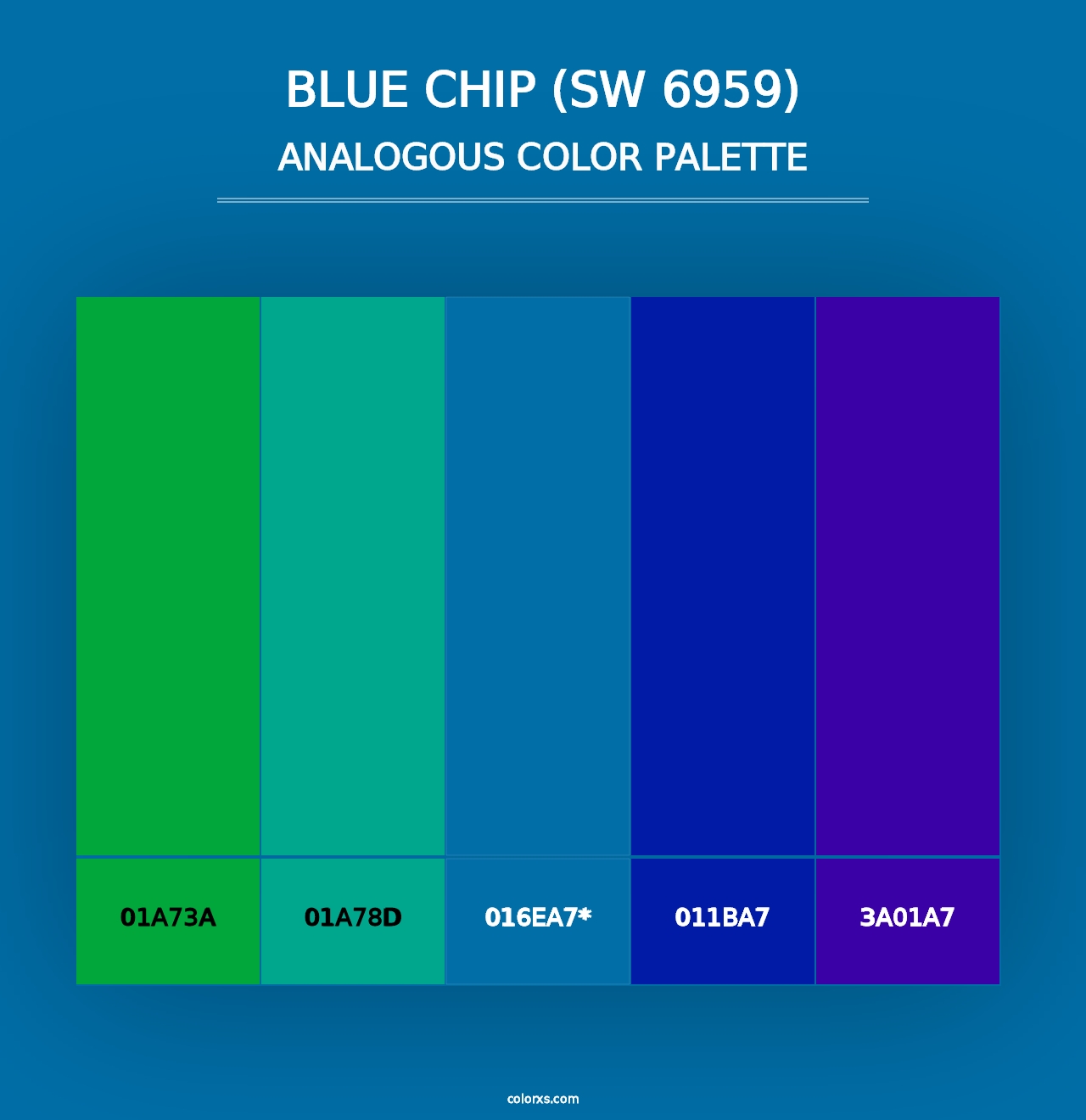 Blue Chip (SW 6959) - Analogous Color Palette