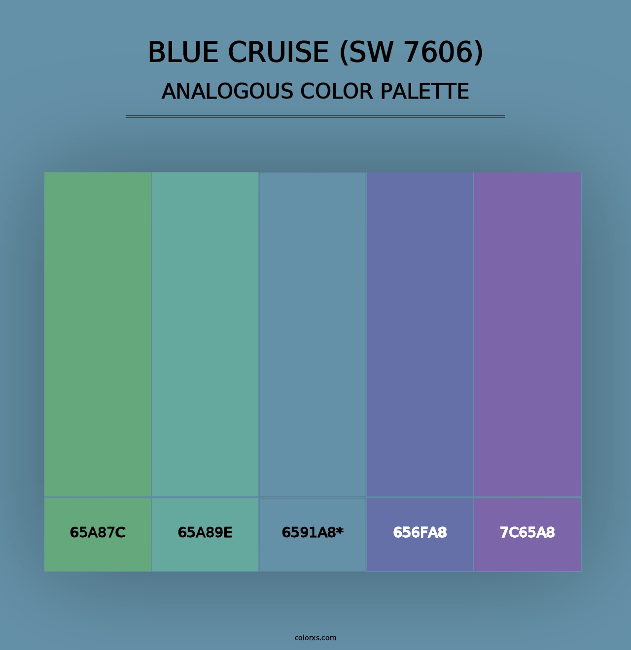 Blue Cruise (SW 7606) - Analogous Color Palette