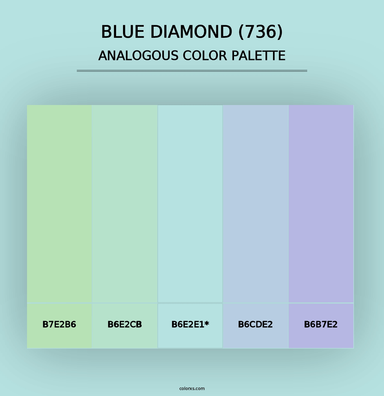 Blue Diamond (736) - Analogous Color Palette