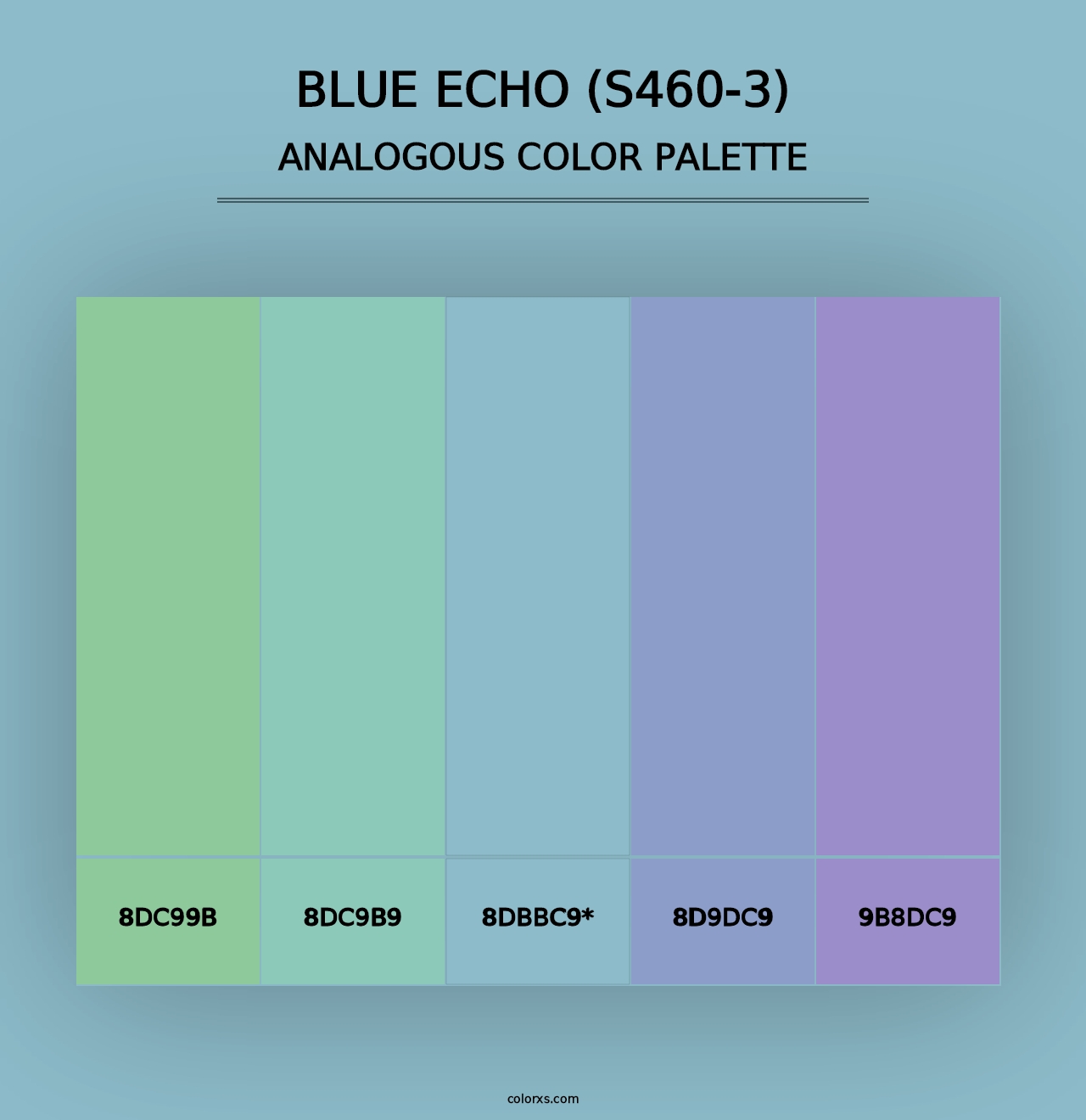 Blue Echo (S460-3) - Analogous Color Palette