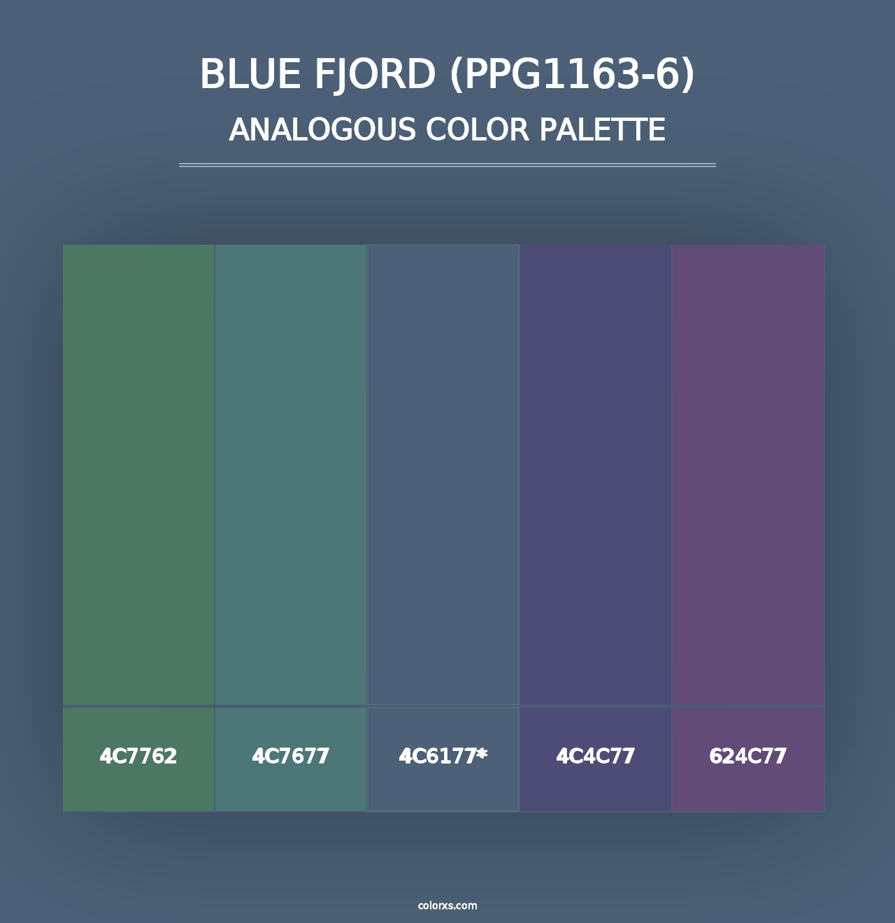 Blue Fjord (PPG1163-6) - Analogous Color Palette