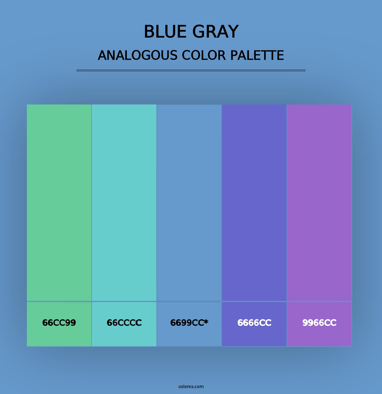 Blue Gray - Analogous Color Palette