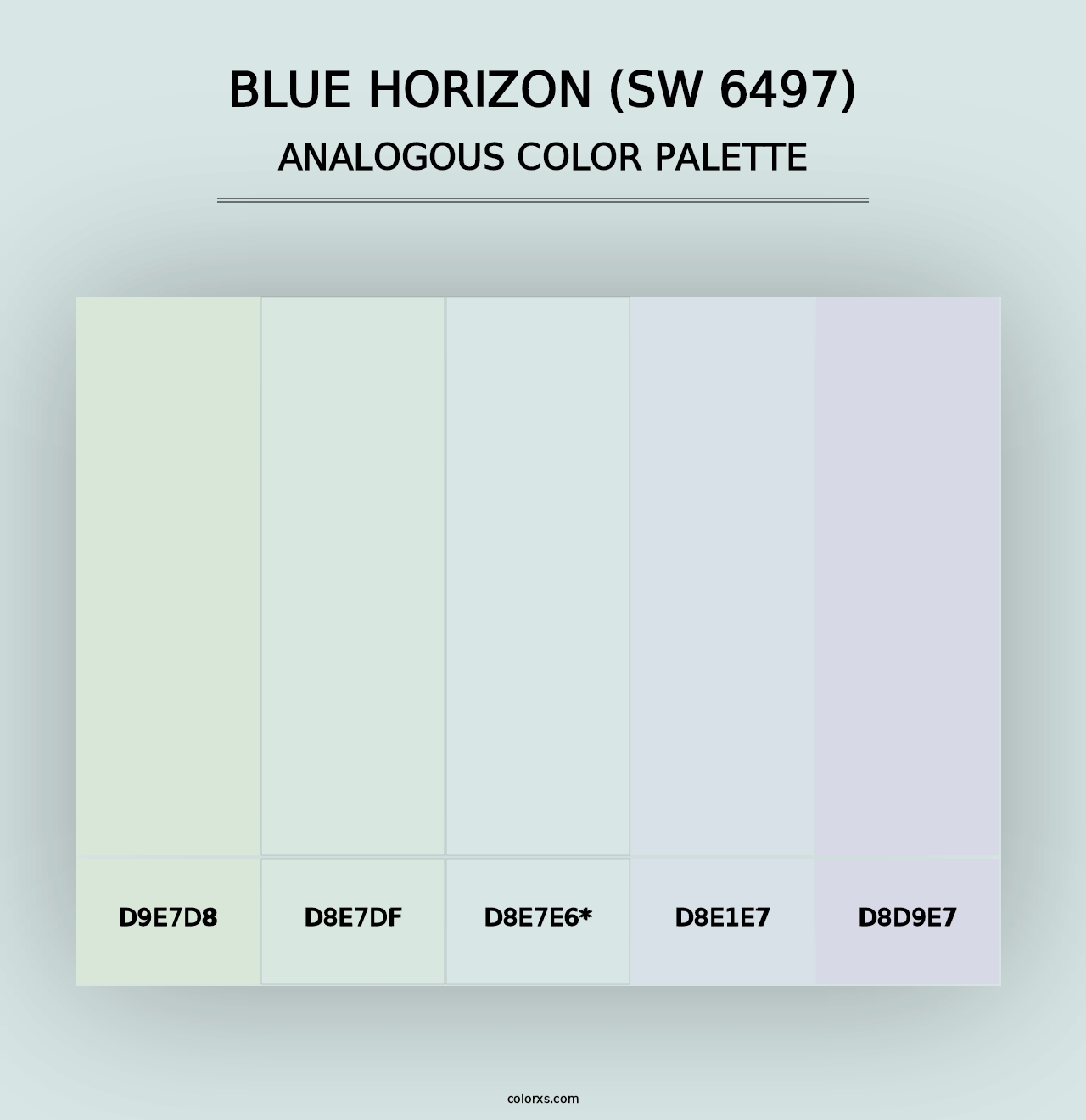 Blue Horizon (SW 6497) - Analogous Color Palette