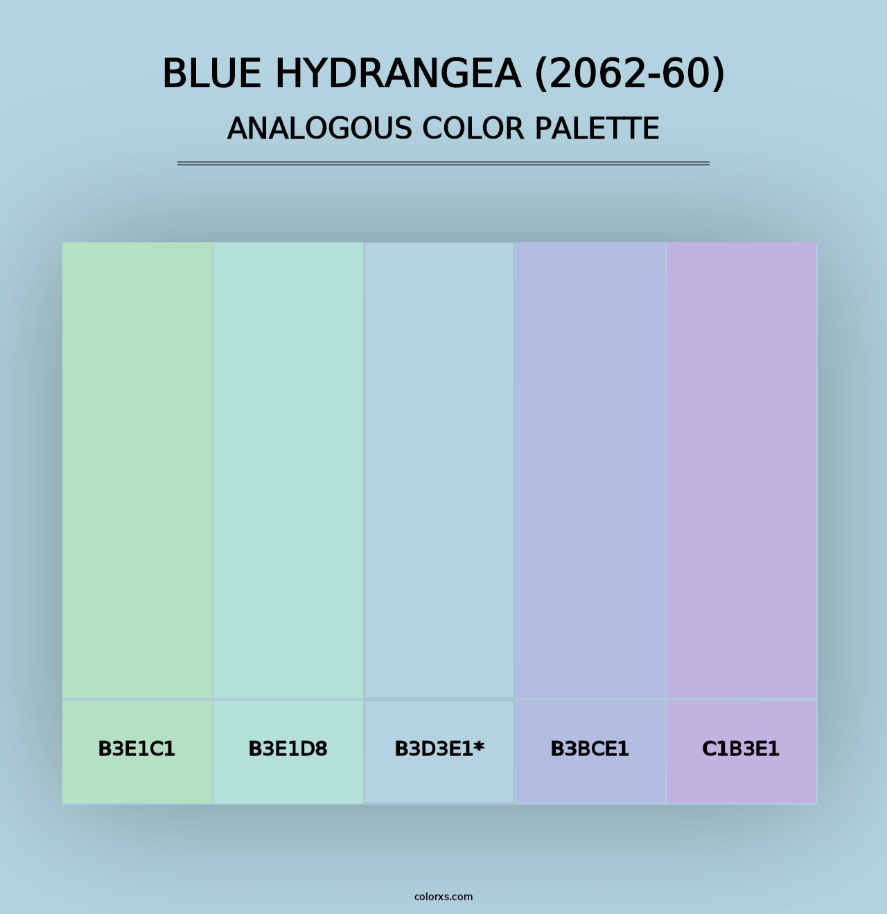 Blue Hydrangea (2062-60) - Analogous Color Palette