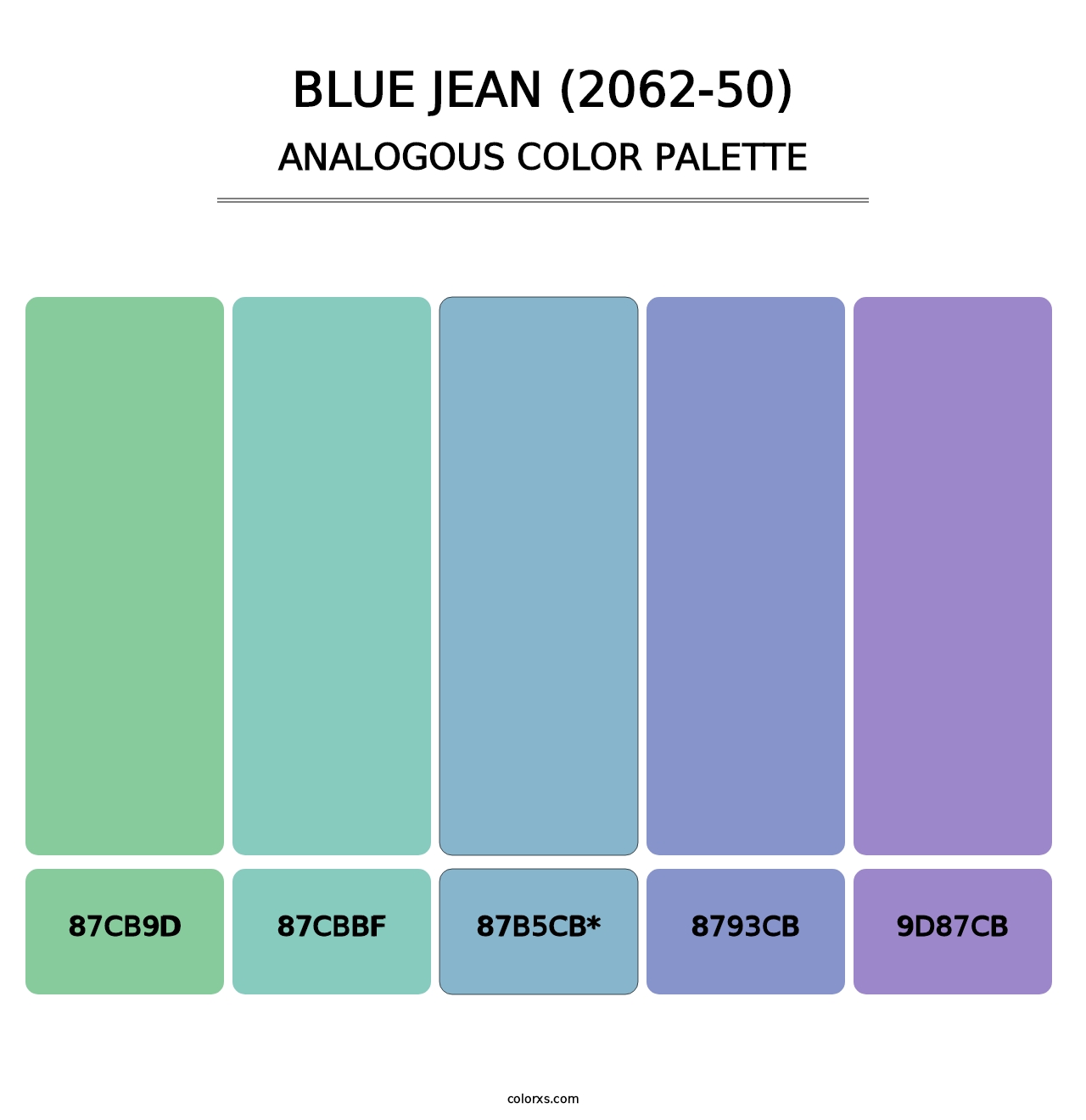 Blue Jean (2062-50) - Analogous Color Palette