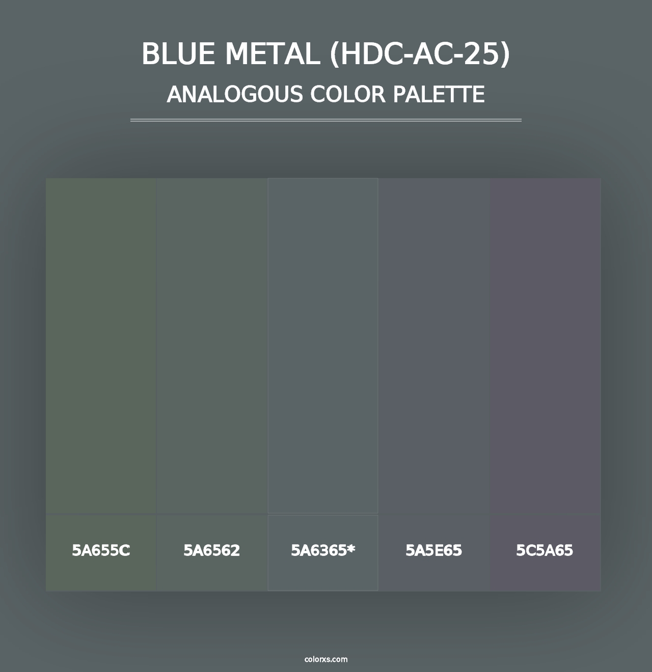 Blue Metal (HDC-AC-25) - Analogous Color Palette