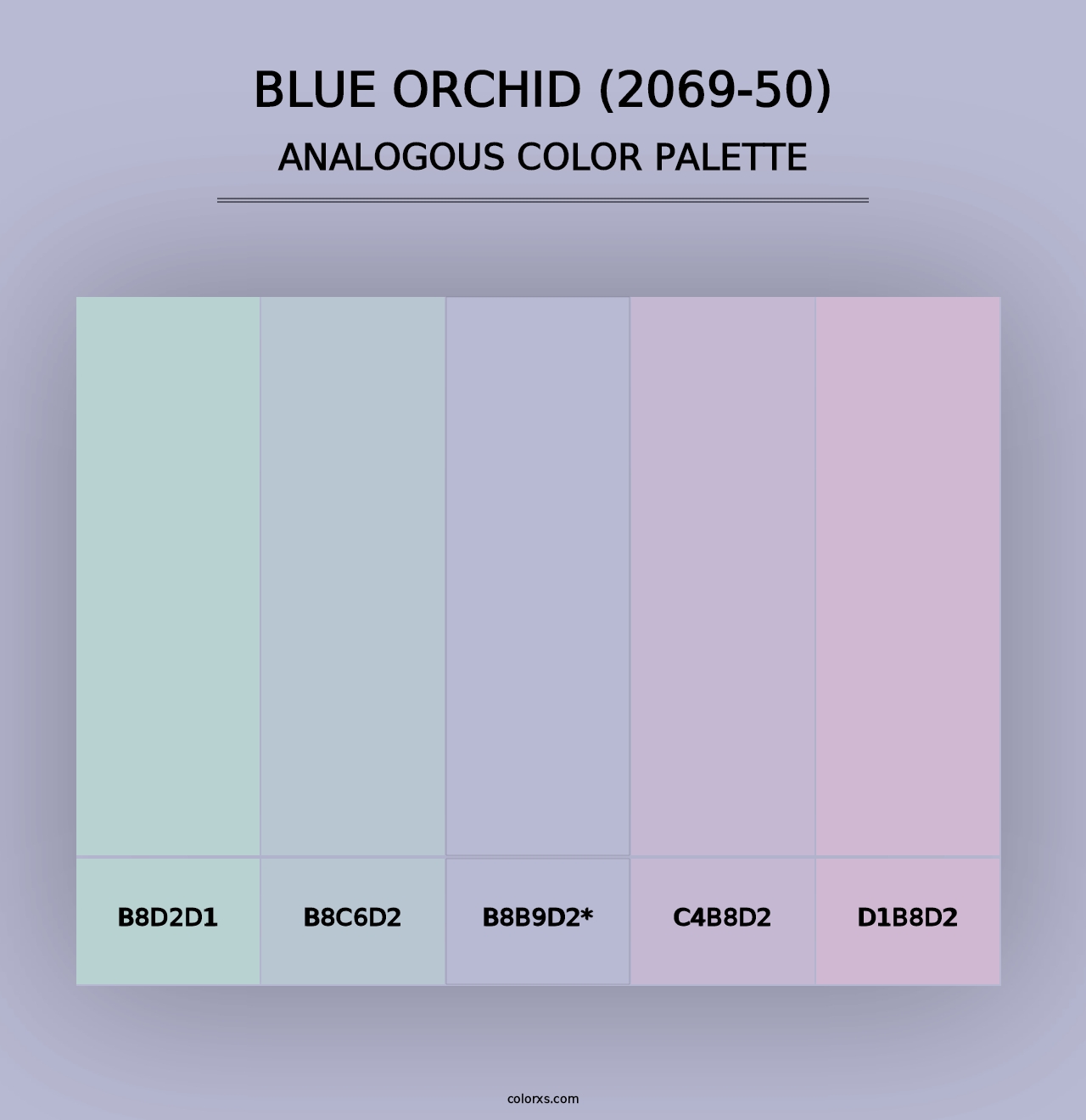 Blue Orchid (2069-50) - Analogous Color Palette