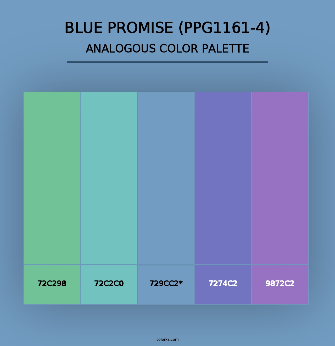 Blue Promise (PPG1161-4) - Analogous Color Palette