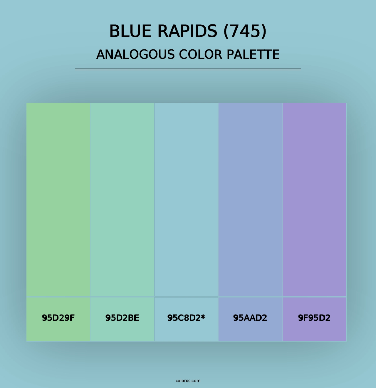 Blue Rapids (745) - Analogous Color Palette