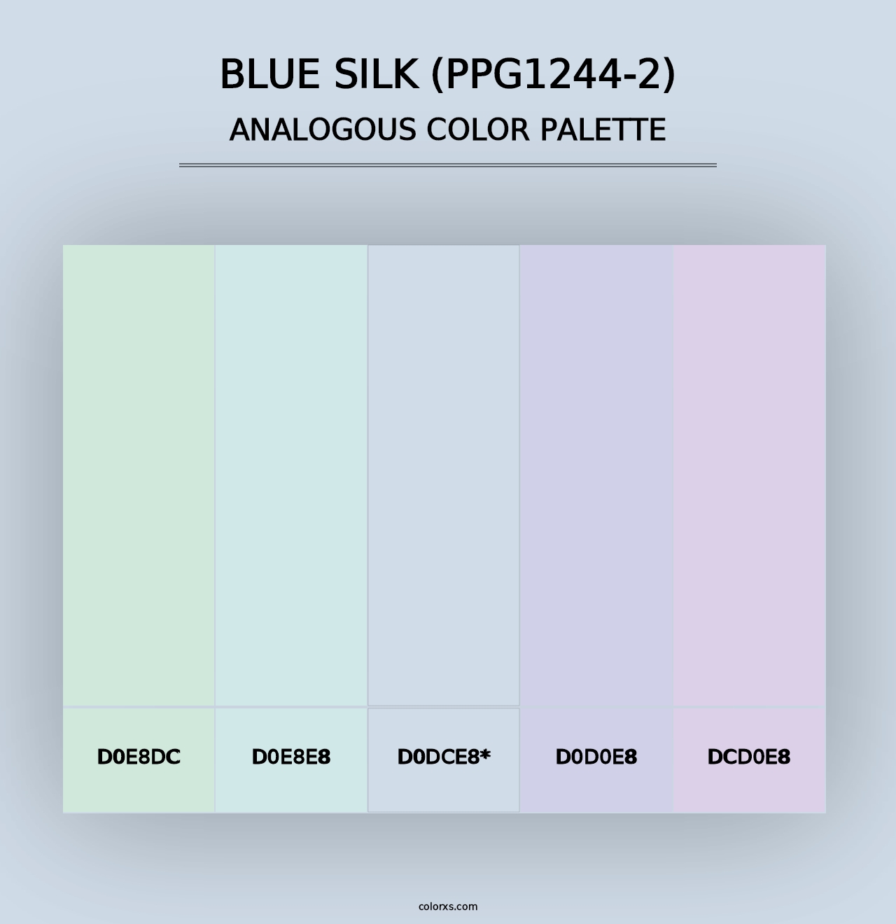 Blue Silk (PPG1244-2) - Analogous Color Palette