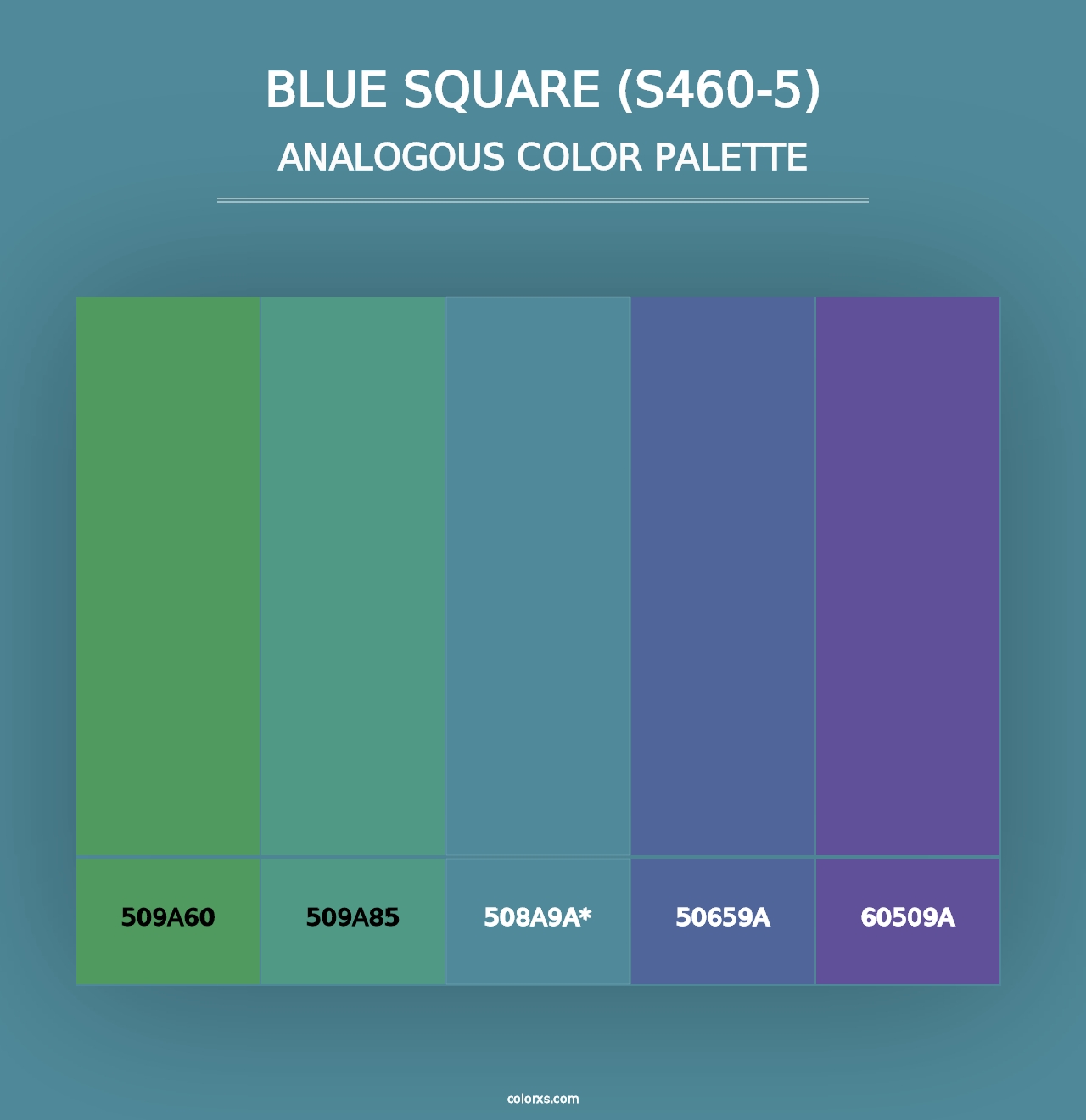 Blue Square (S460-5) - Analogous Color Palette