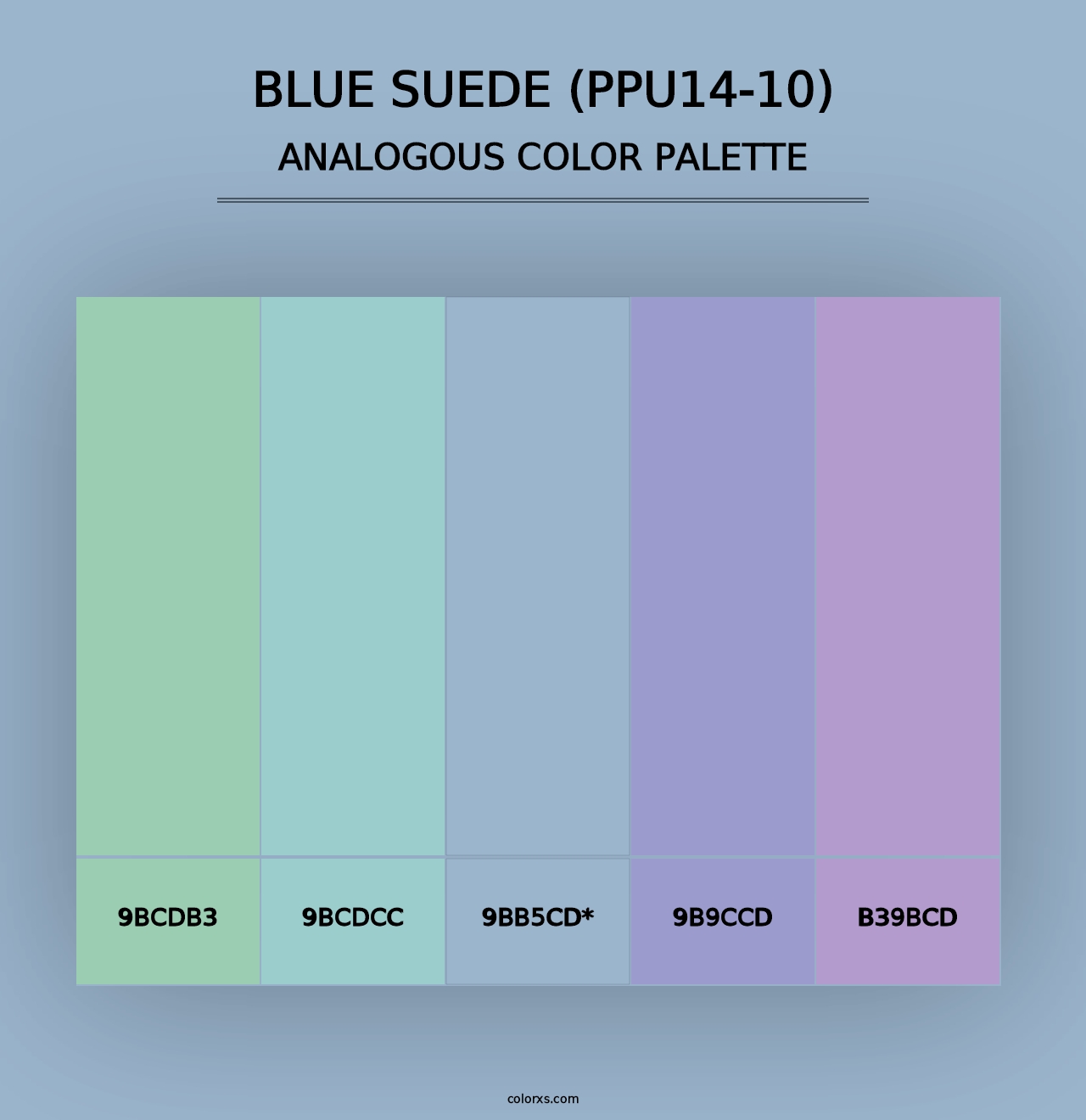 Blue Suede (PPU14-10) - Analogous Color Palette