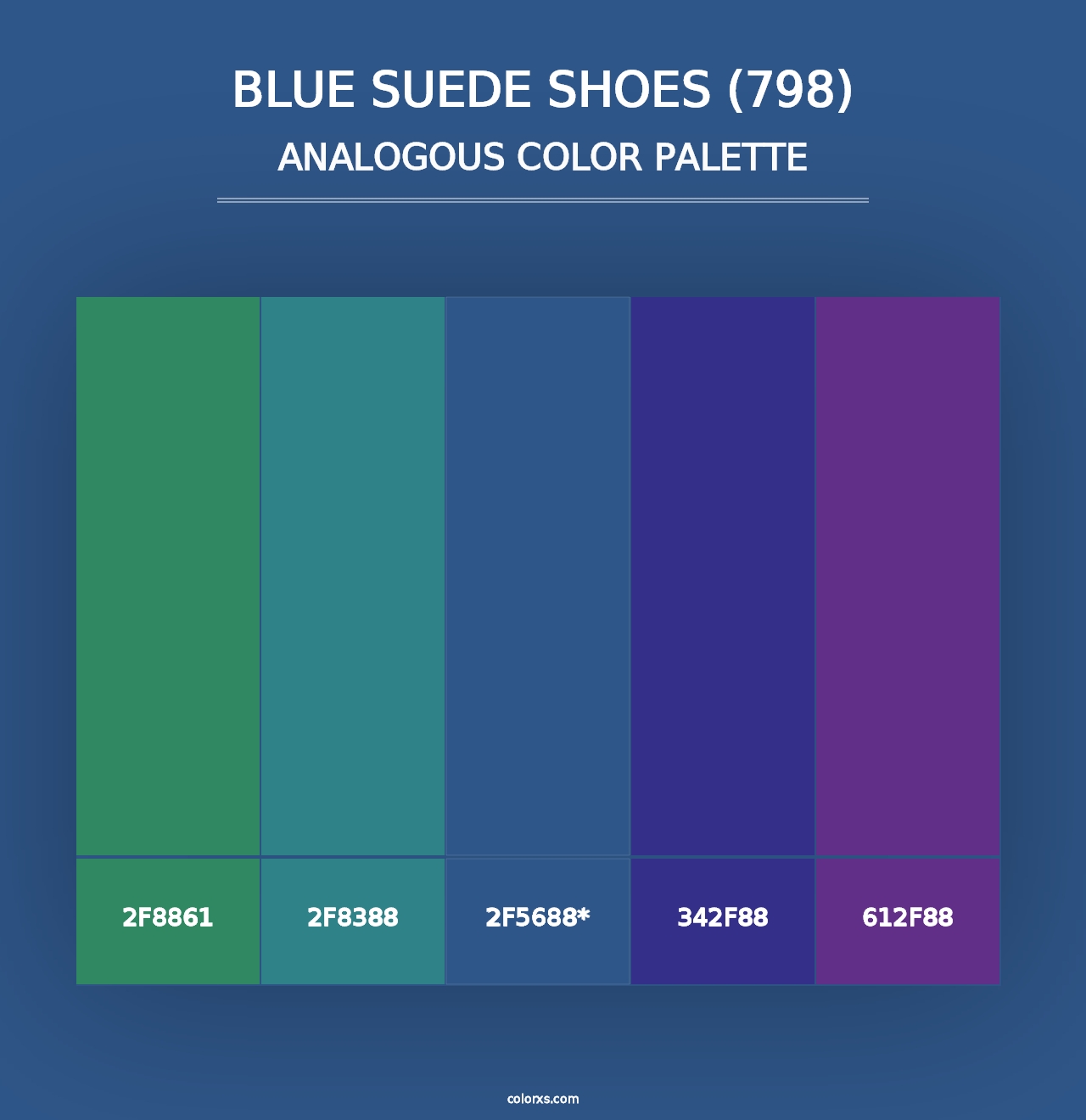 Blue Suede Shoes (798) - Analogous Color Palette