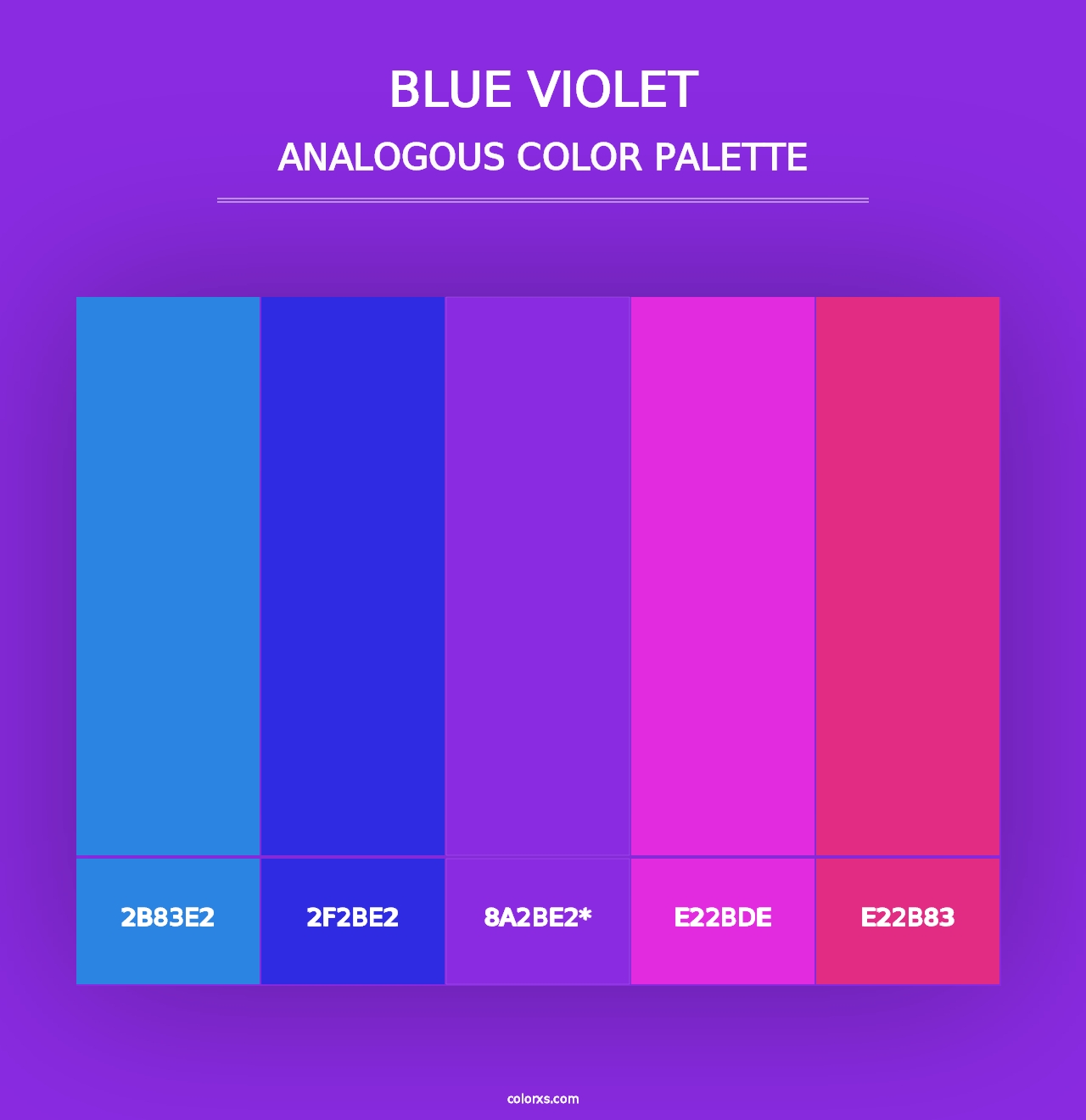 Blue Violet - Analogous Color Palette