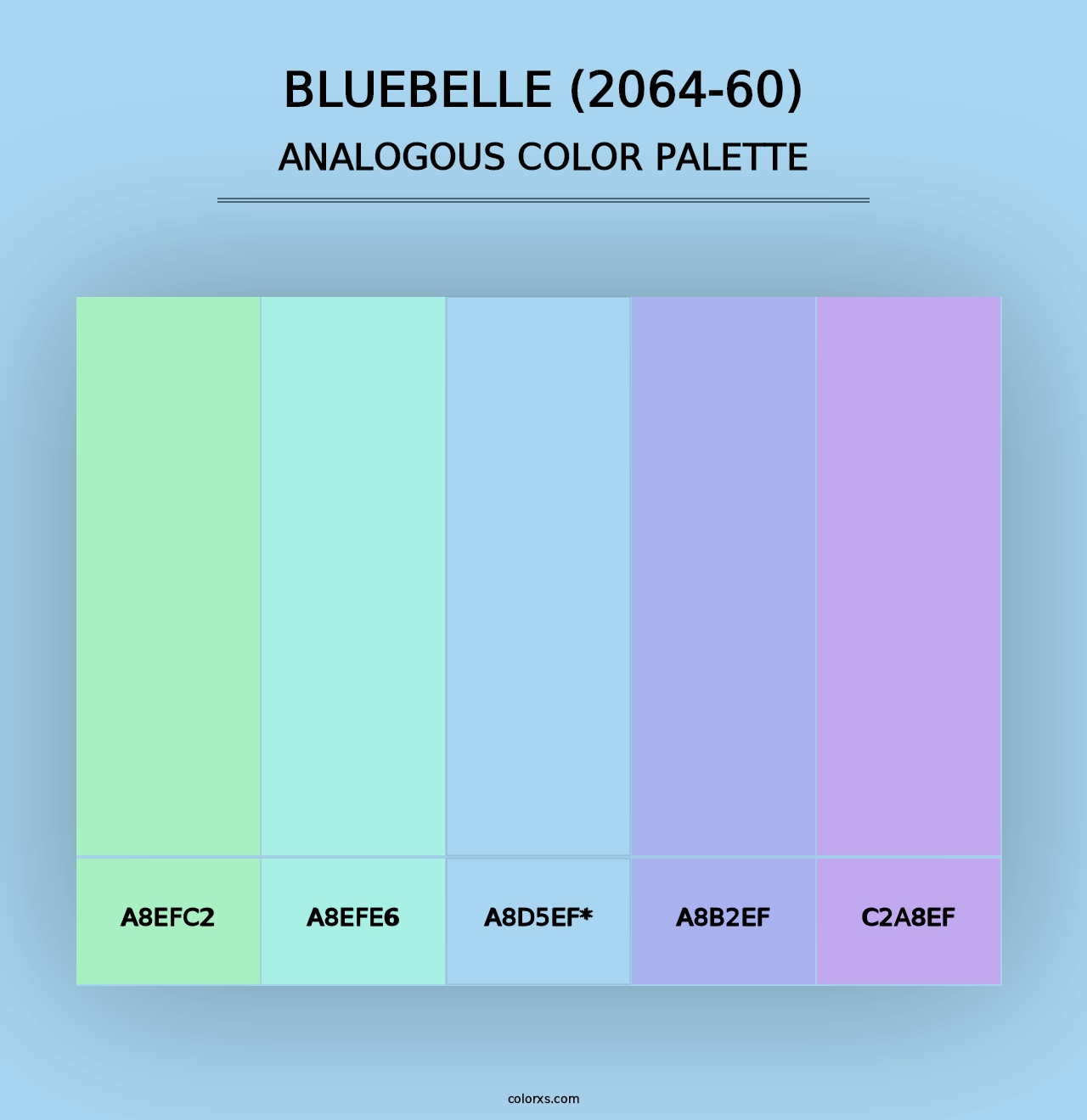 Bluebelle (2064-60) - Analogous Color Palette