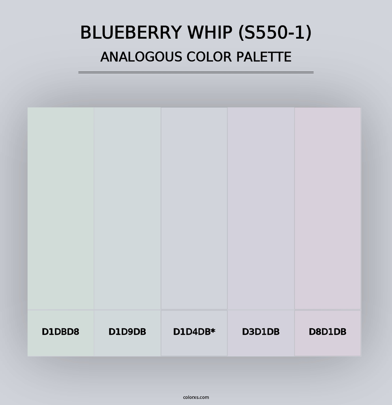 Blueberry Whip (S550-1) - Analogous Color Palette