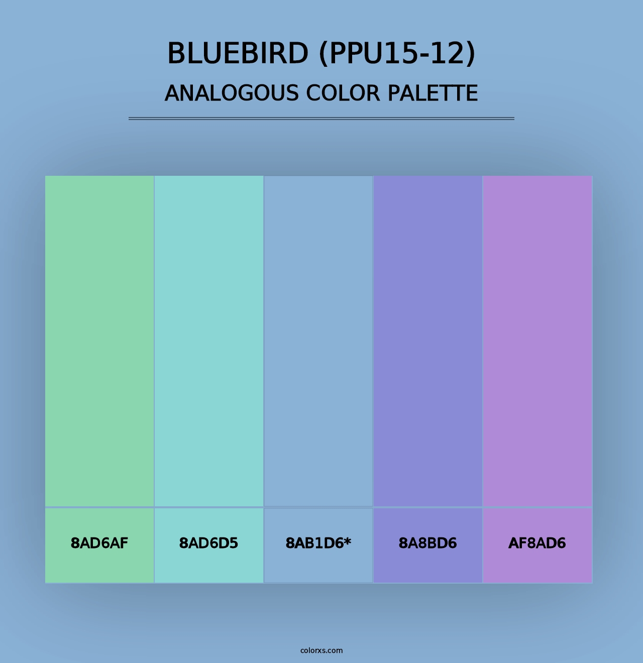 Bluebird (PPU15-12) - Analogous Color Palette