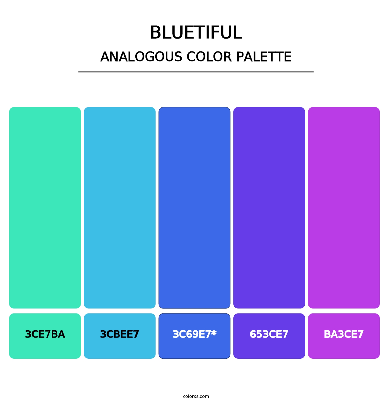 Bluetiful - Analogous Color Palette