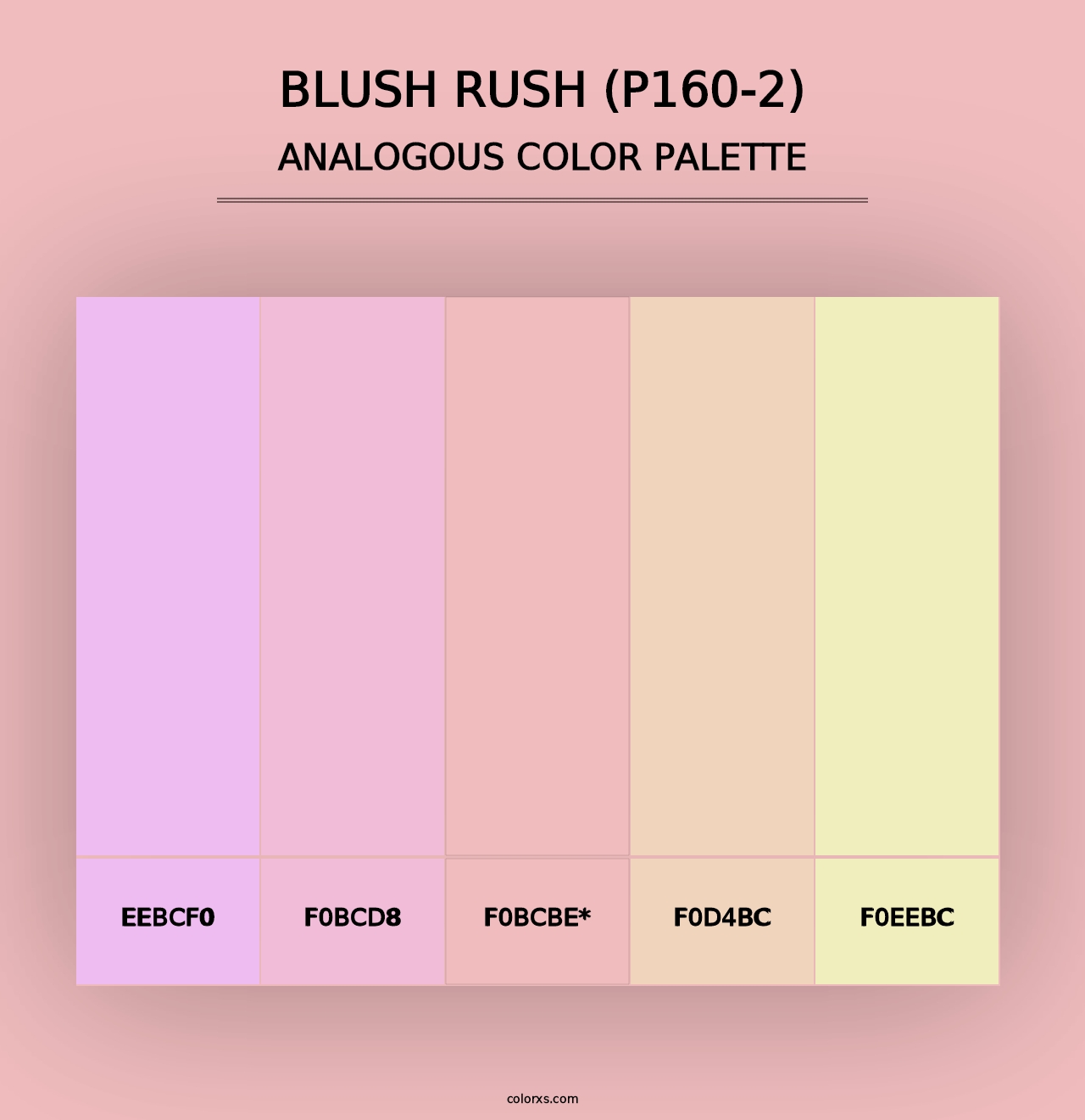 Blush Rush (P160-2) - Analogous Color Palette