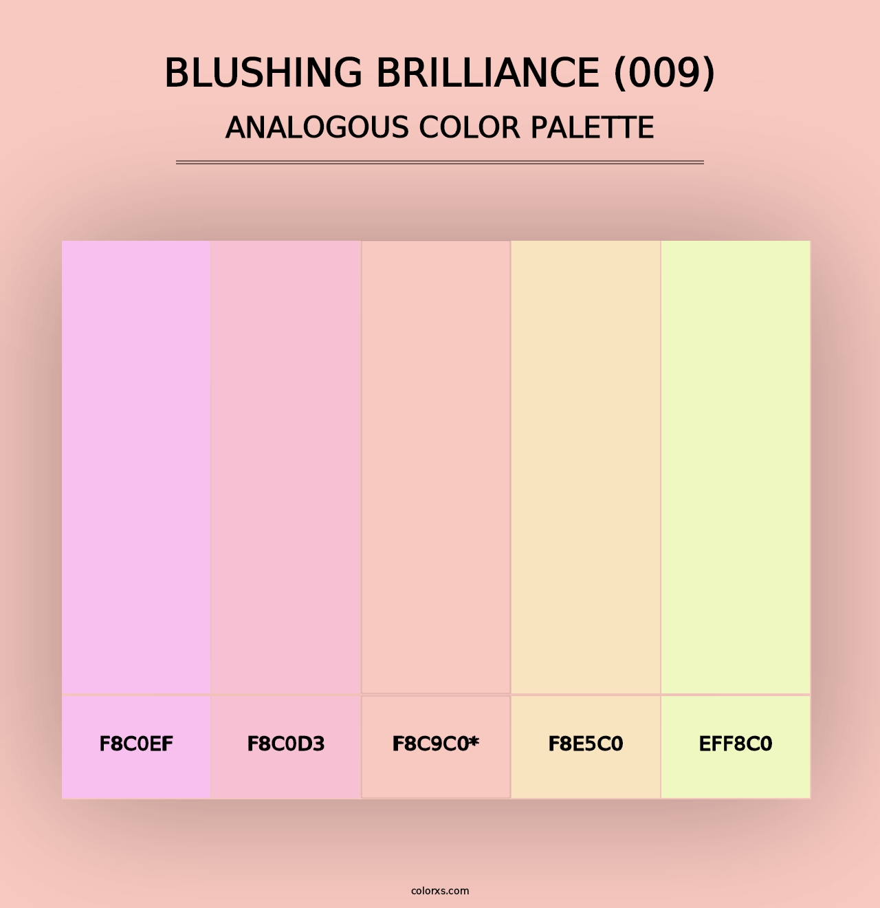 Blushing Brilliance (009) - Analogous Color Palette