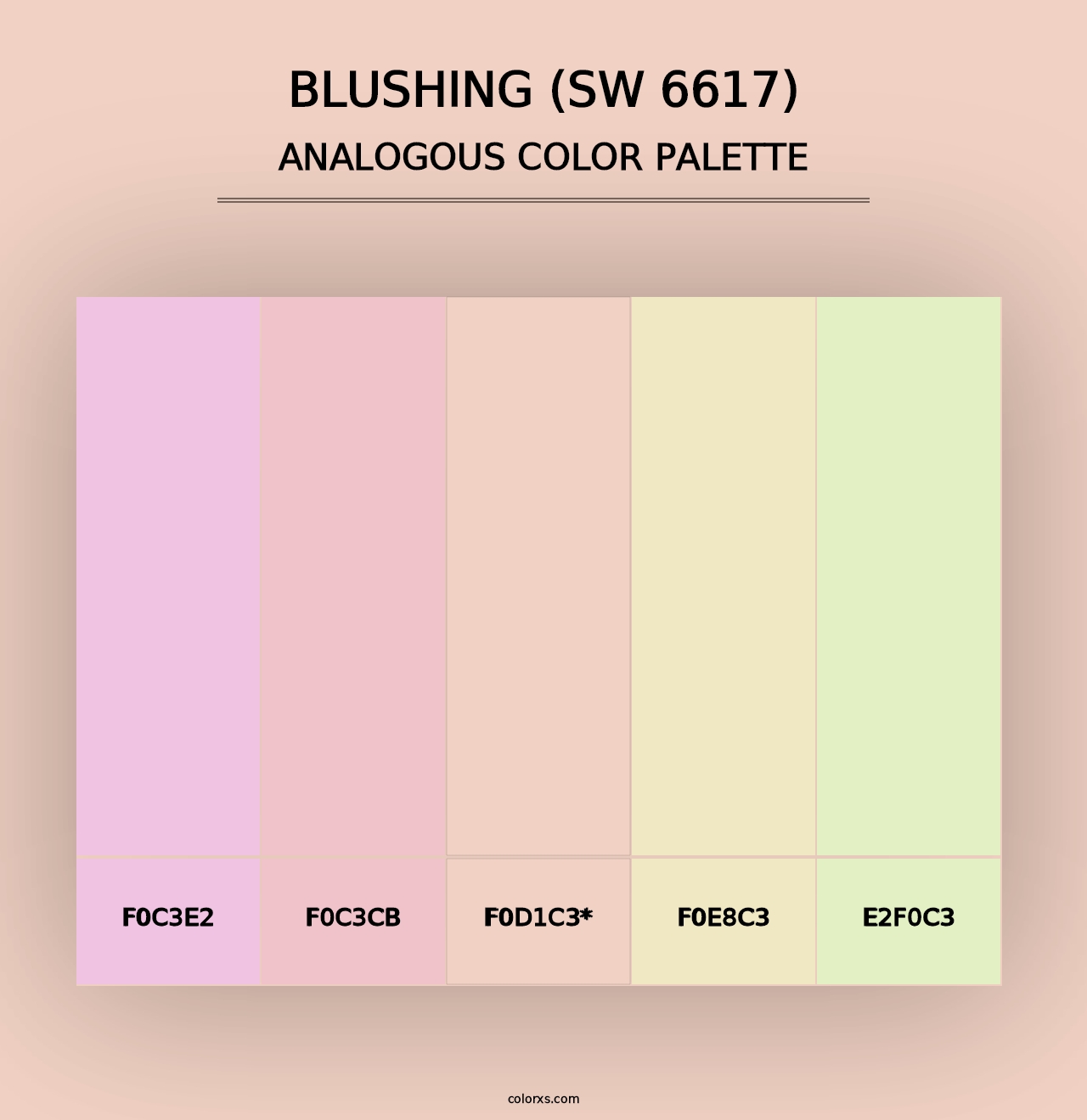 Blushing (SW 6617) - Analogous Color Palette