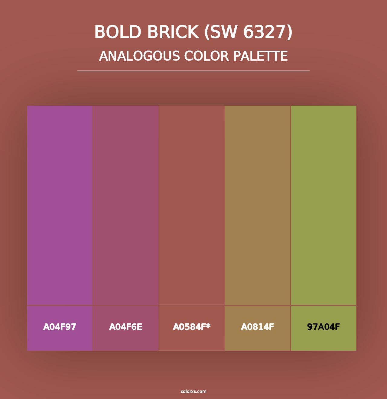 Bold Brick (SW 6327) - Analogous Color Palette