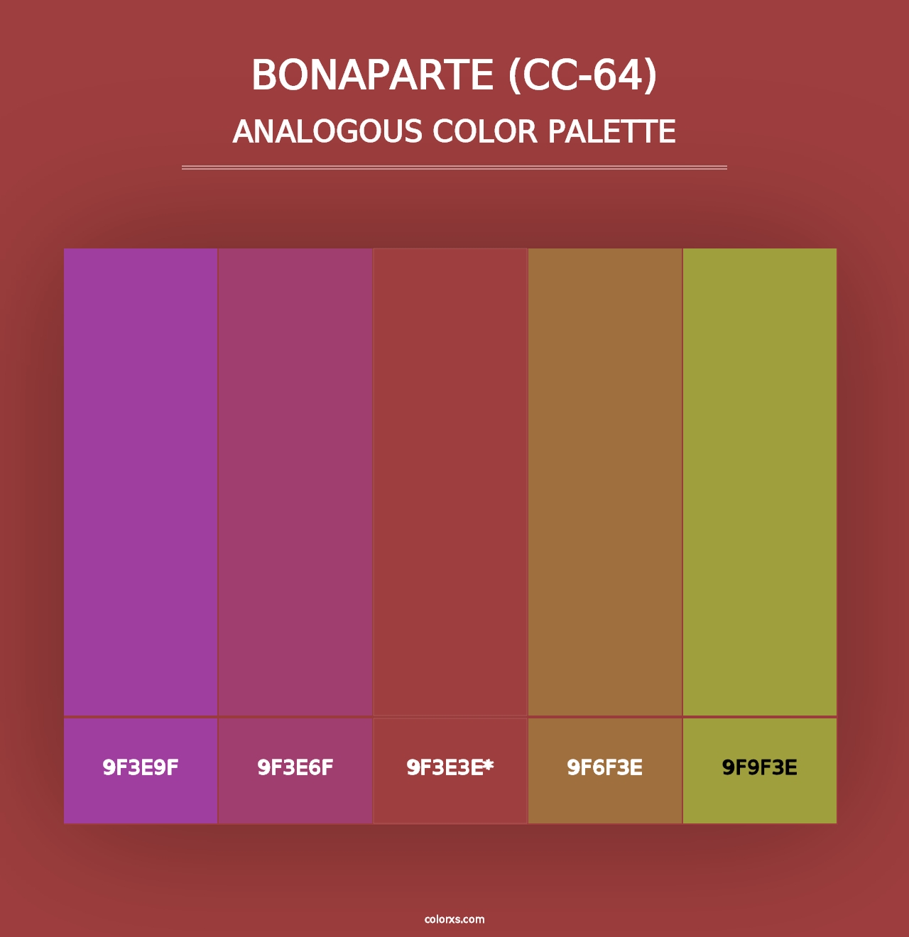 Bonaparte (CC-64) - Analogous Color Palette