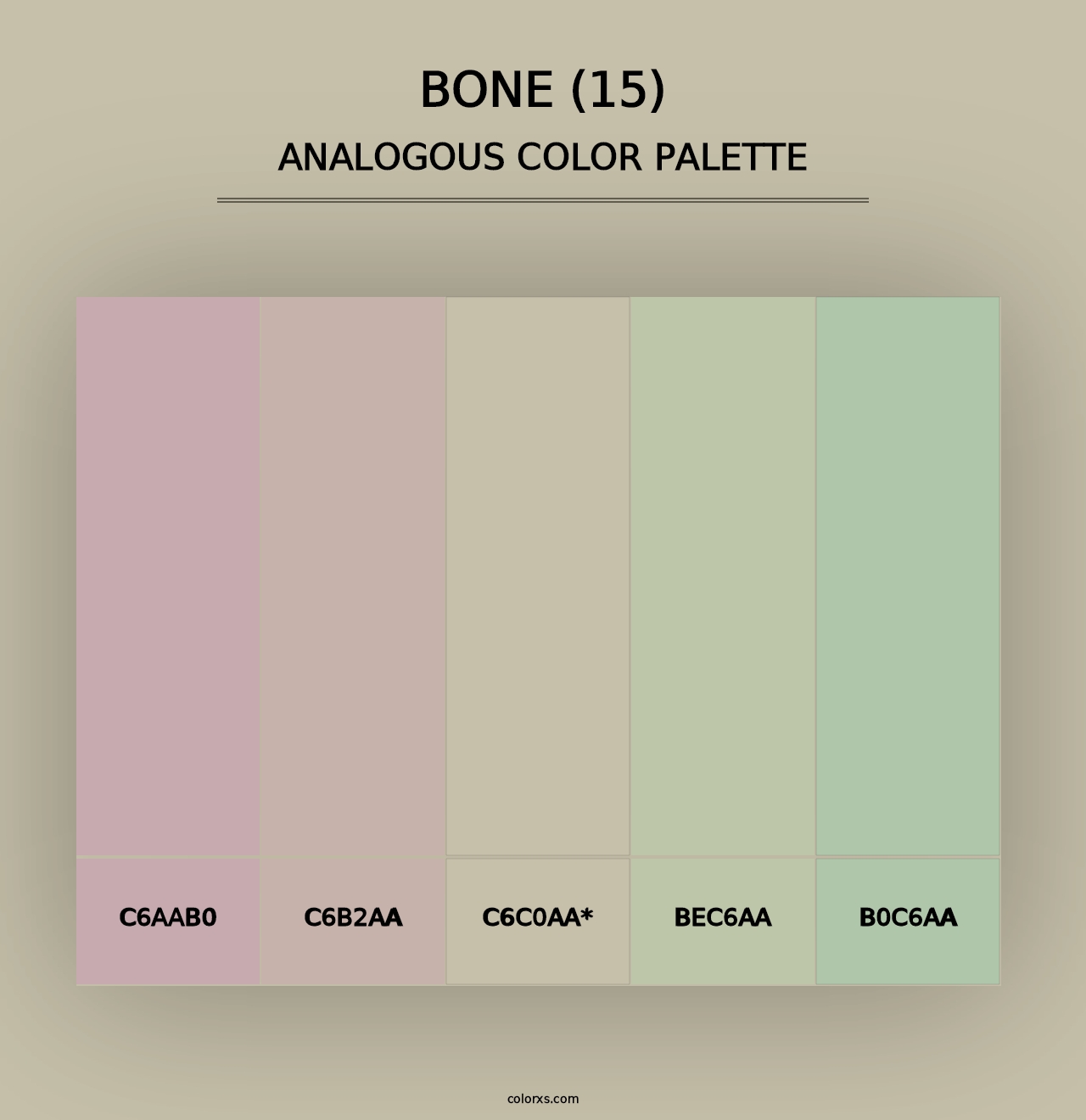 Bone (15) - Analogous Color Palette