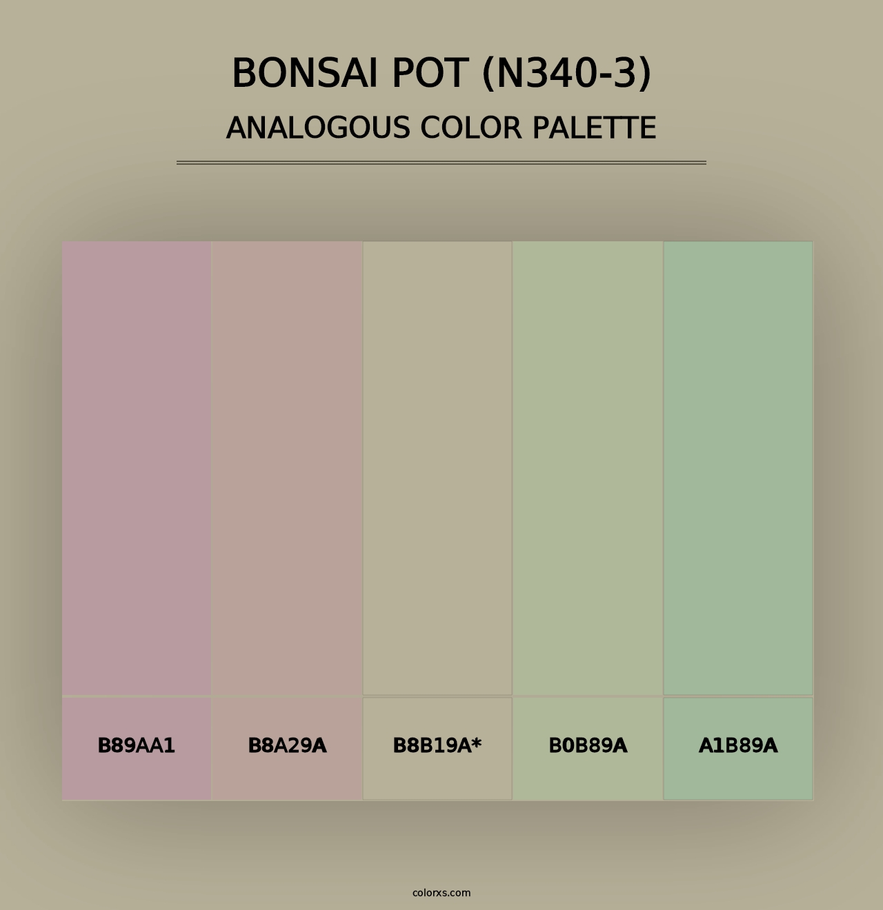 Bonsai Pot (N340-3) - Analogous Color Palette