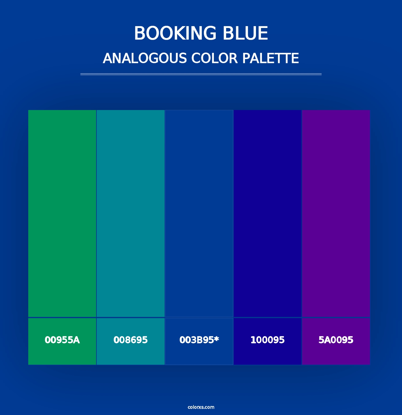 Booking Blue - Analogous Color Palette