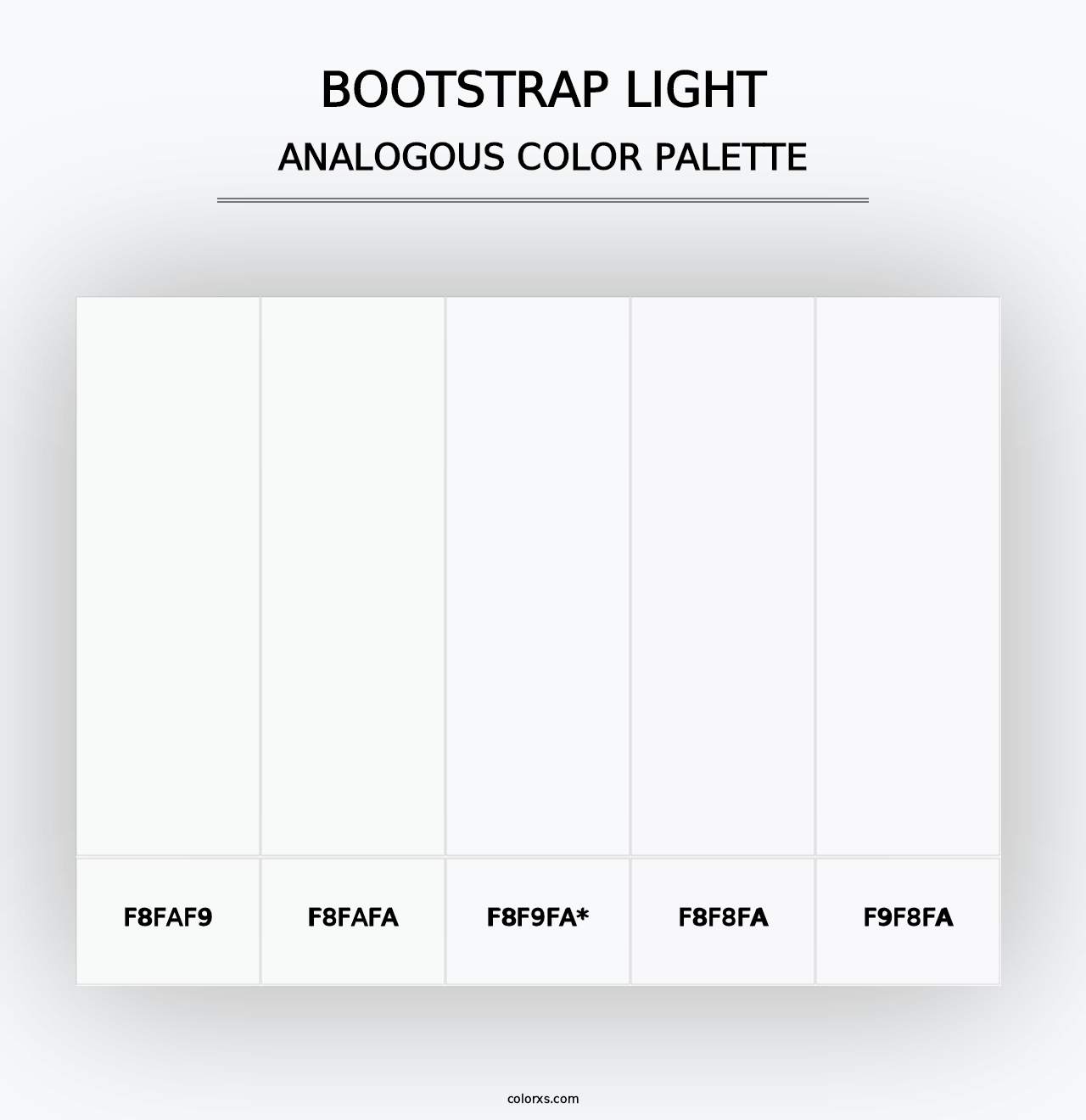 Bootstrap Light - Analogous Color Palette