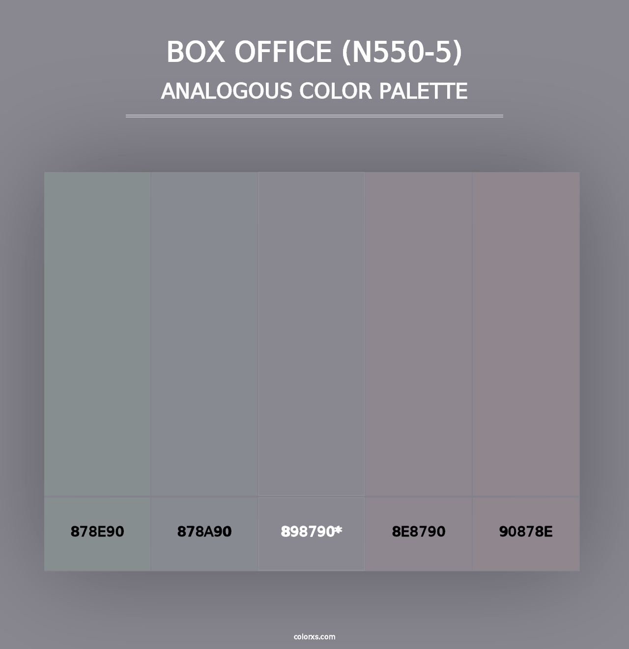 Box Office (N550-5) - Analogous Color Palette