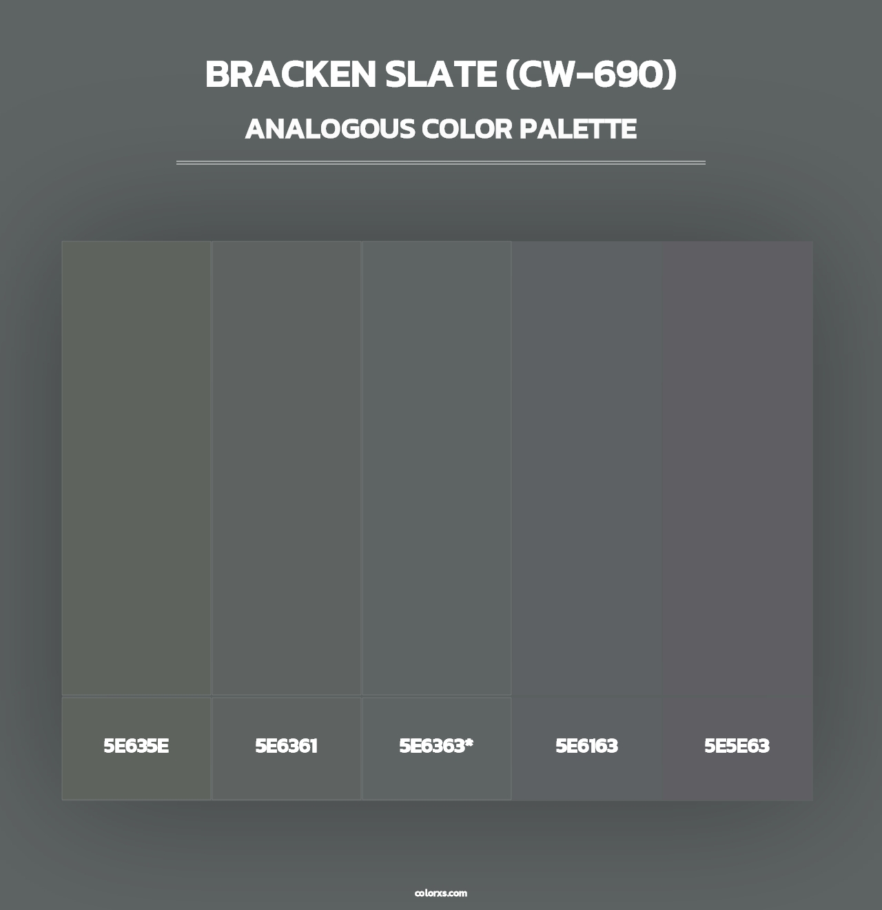 Bracken Slate (CW-690) - Analogous Color Palette