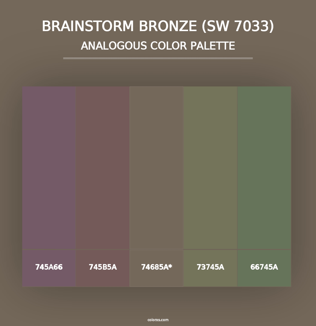 Brainstorm Bronze (SW 7033) - Analogous Color Palette