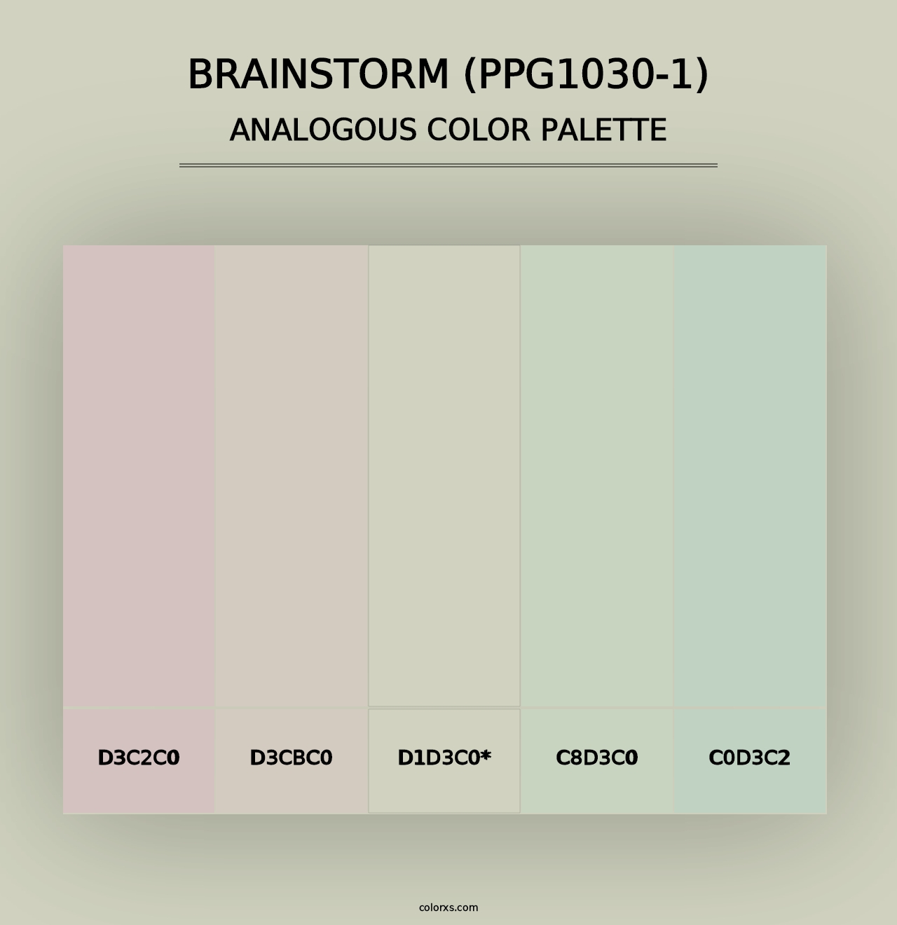 Brainstorm (PPG1030-1) - Analogous Color Palette