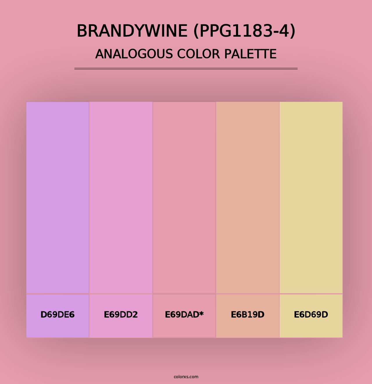 Brandywine (PPG1183-4) - Analogous Color Palette