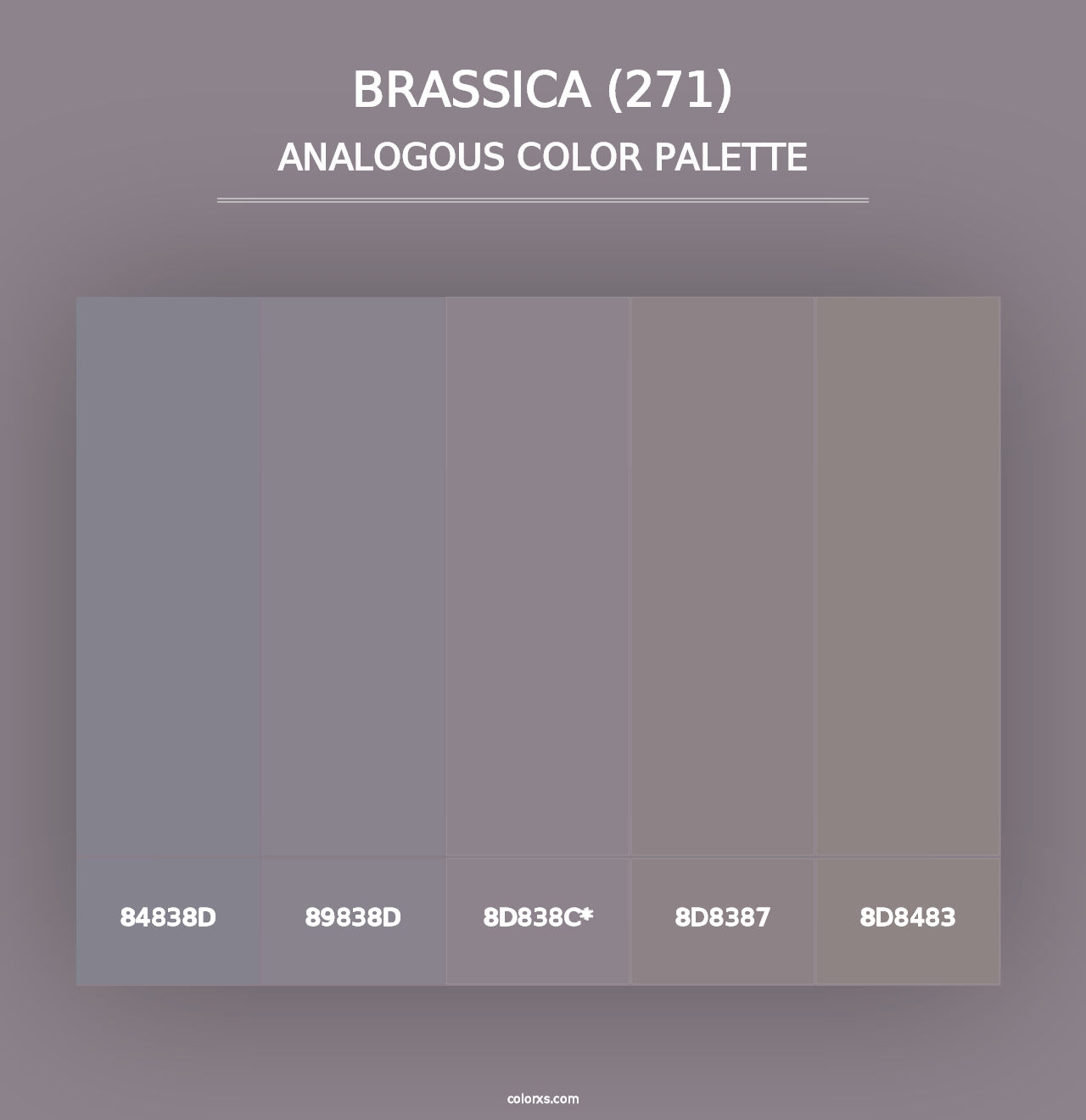 Brassica (271) - Analogous Color Palette