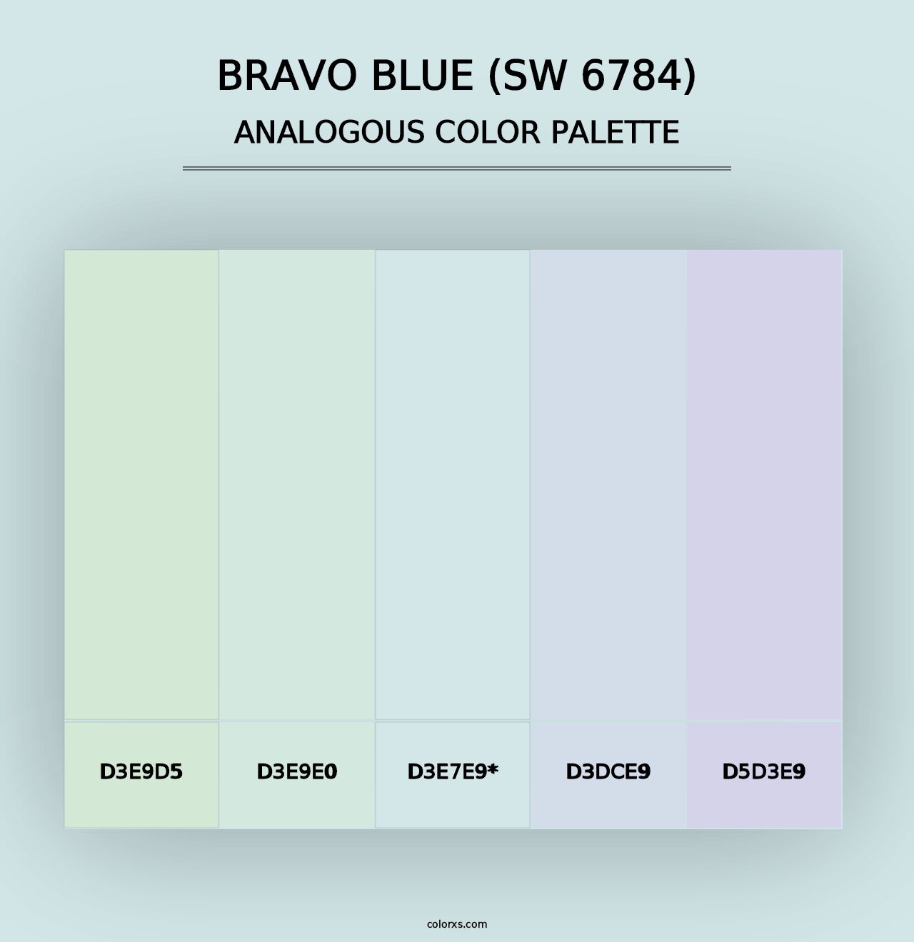 Bravo Blue (SW 6784) - Analogous Color Palette